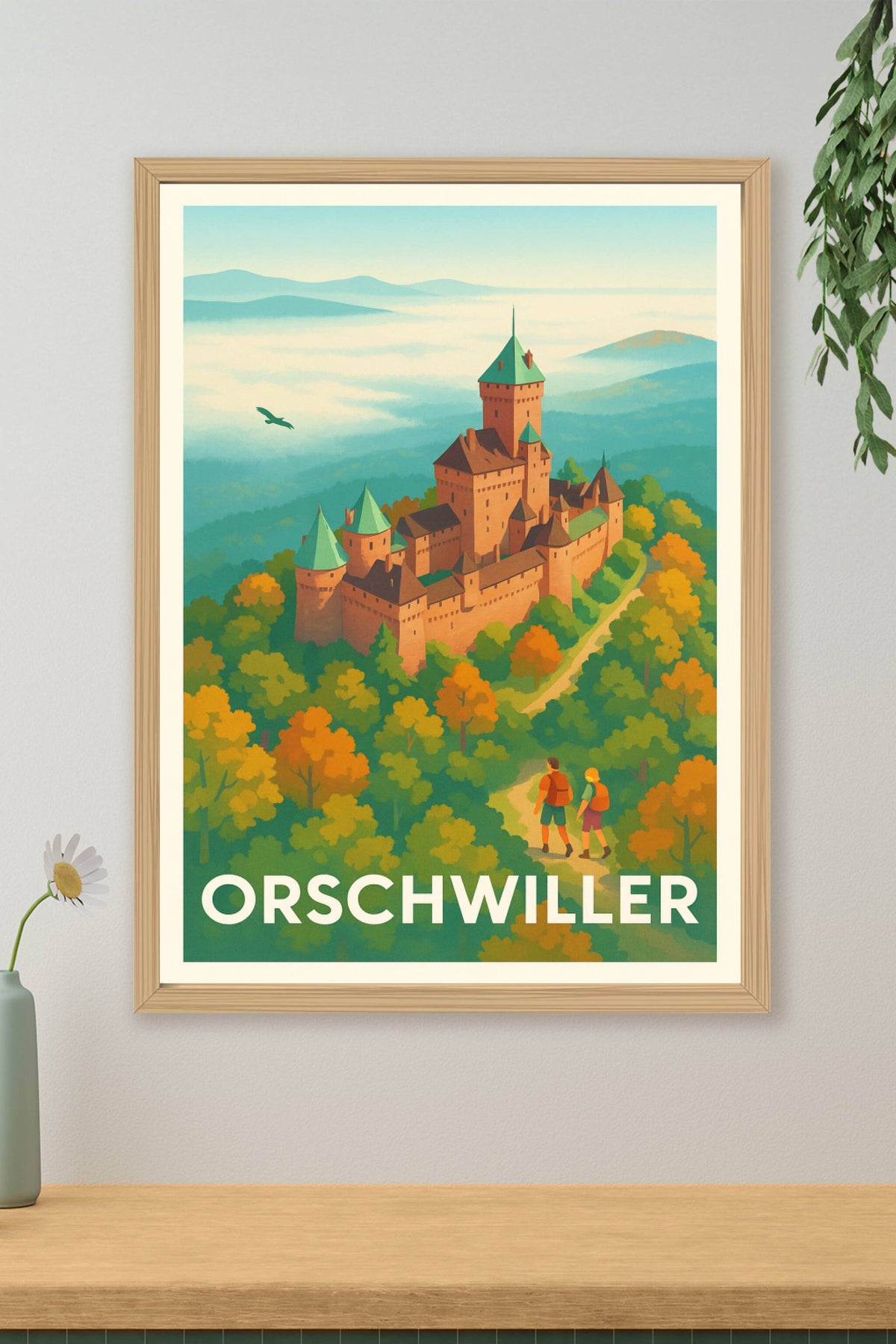Affiche Orschwiller — Promenade au cœur du château médiéval · poster d'art de Orschwiller