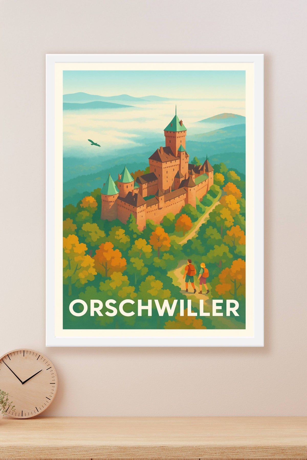 Affiche Orschwiller — Promenade au cœur du château médiéval · poster d'art de Orschwiller