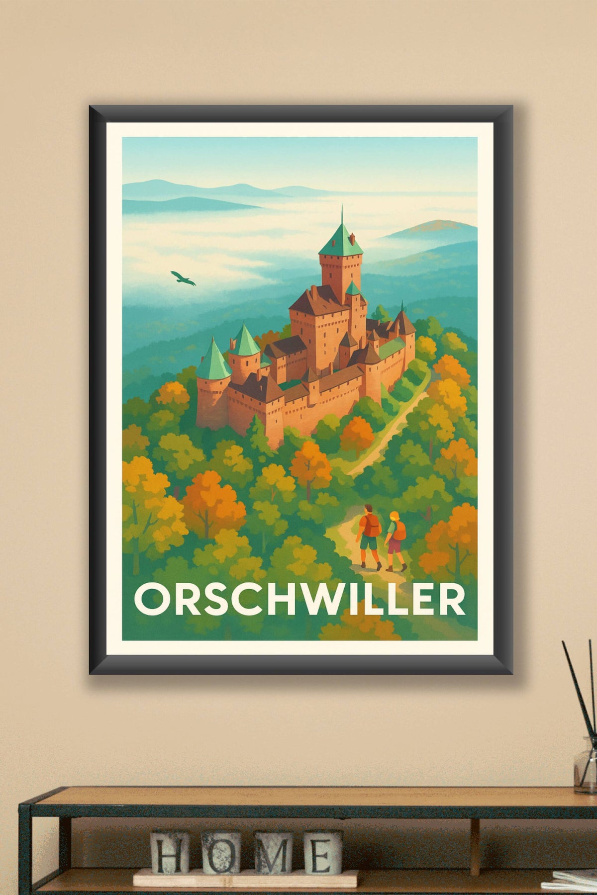 Affiche Orschwiller — Promenade au cœur du château médiéval · poster d'art de Orschwiller