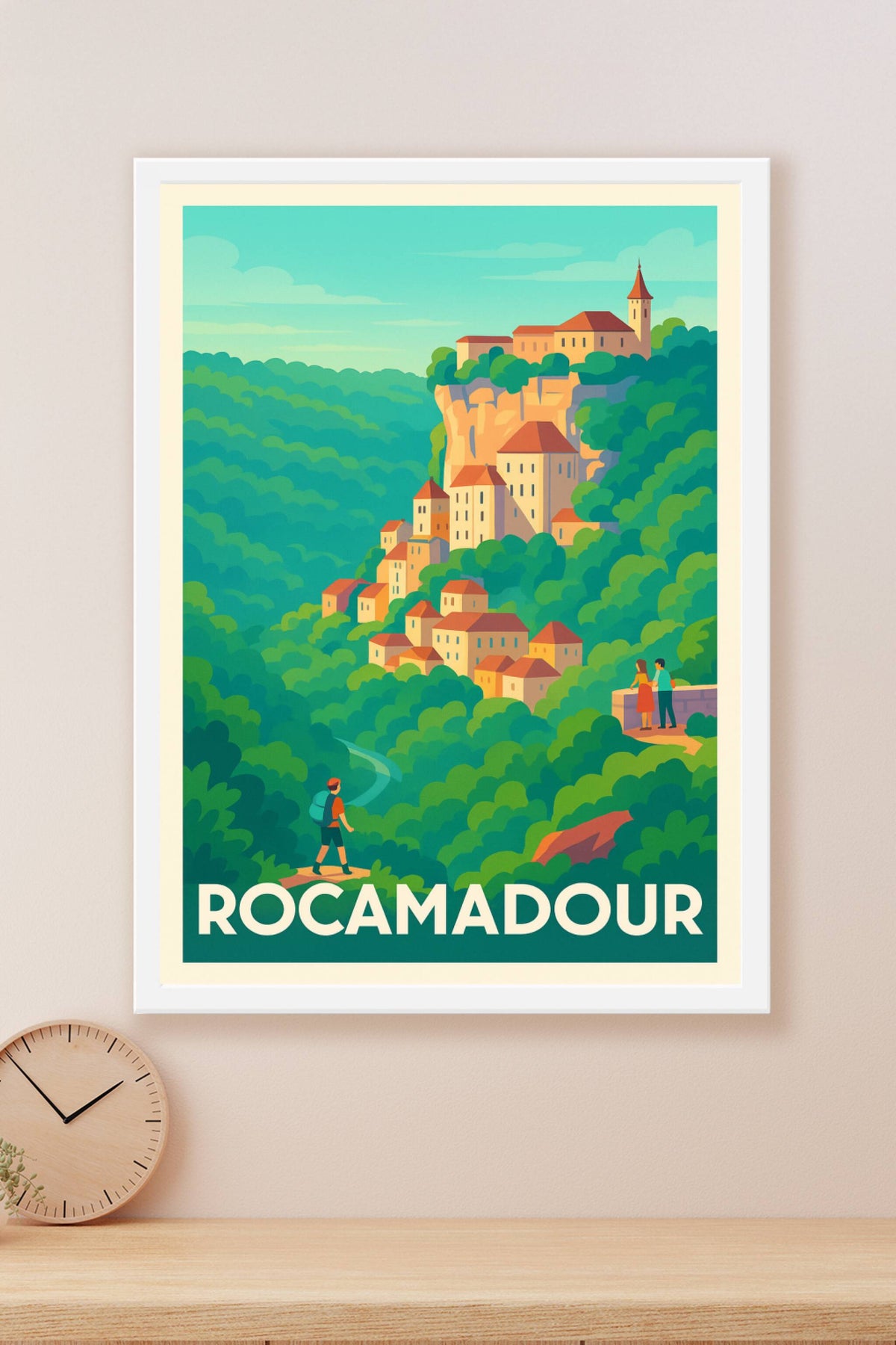 Affiche Rocamadour — Village perché au cœur de la nature · poster d'art de Rocamadour