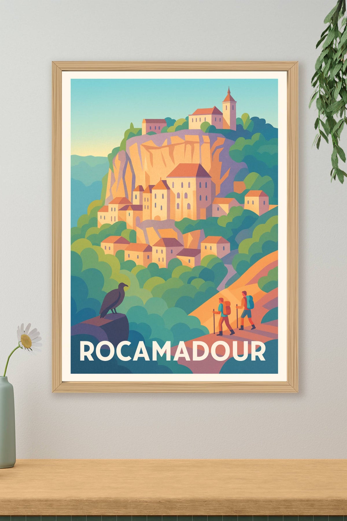 Affiche Rocamadour — Village perché au charme intemporel · poster d'art de Rocamadour