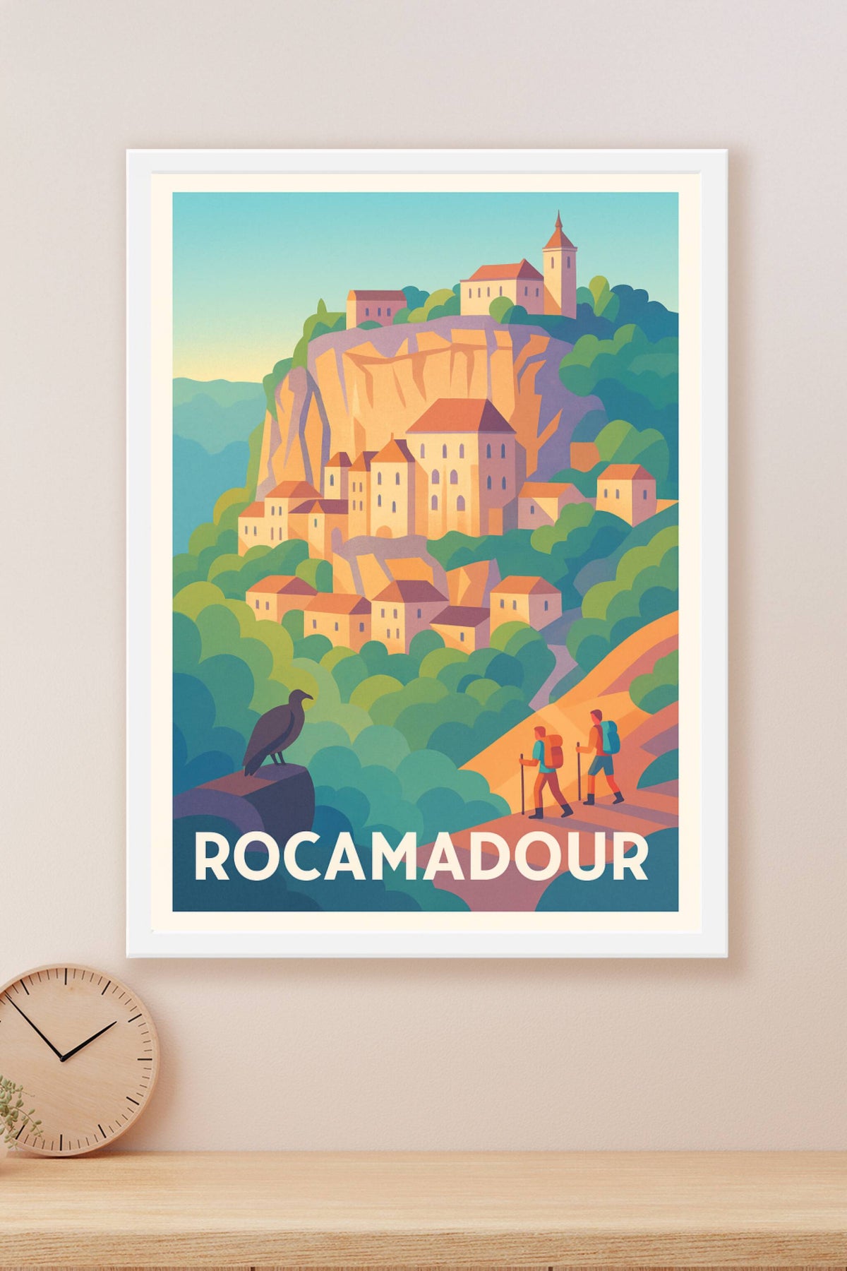 Affiche Rocamadour — Village perché au charme intemporel · poster d'art de Rocamadour