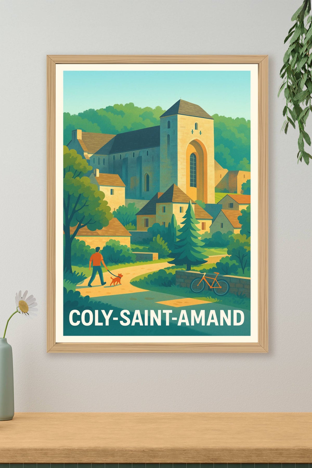 Affiche Coly-Saint-Amand — Sérénité au cœur du Périgord · poster d'art de Coly-Saint-Amand