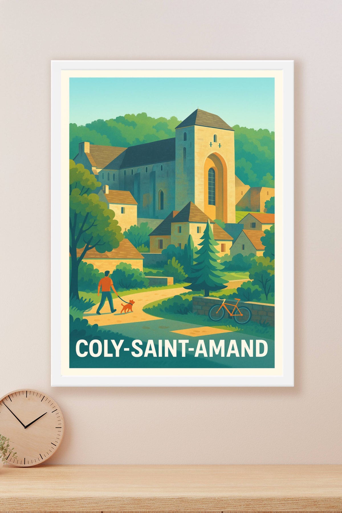Affiche Coly-Saint-Amand — Sérénité au cœur du Périgord · poster d'art de Coly-Saint-Amand