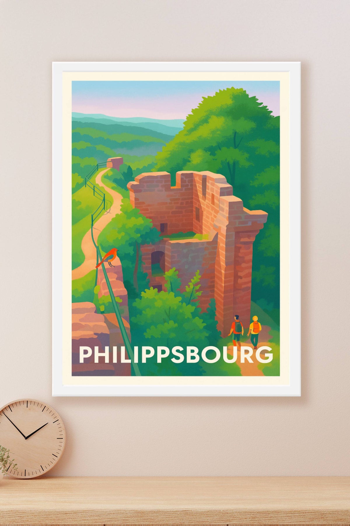 Affiche Philippsbourg — Évasion au cœur des ruines et de la nature · poster d'art de Philippsbourg