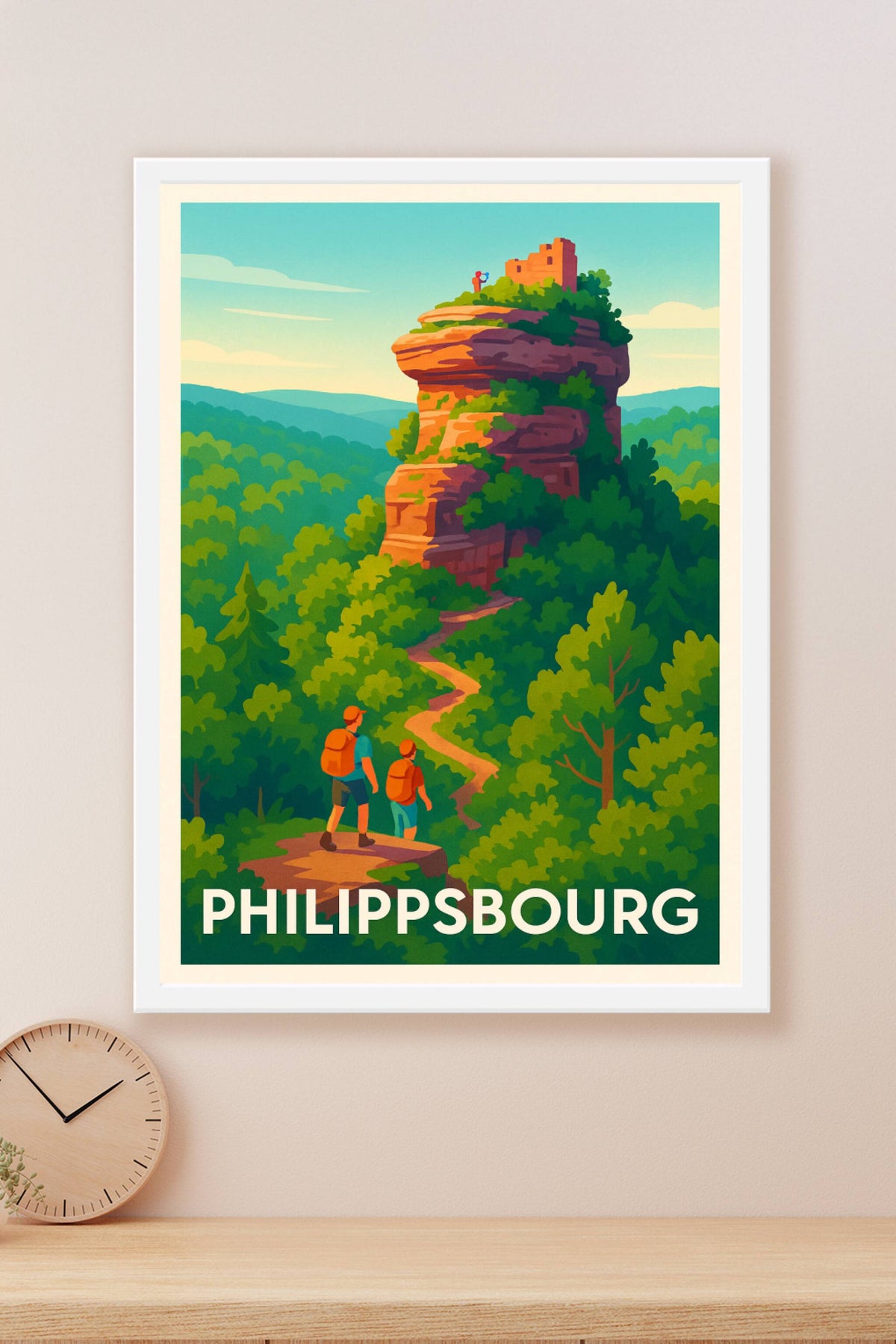 Affiche Philippsbourg — Escapade nature au Rocher du Dabo · poster d'art de Philippsbourg