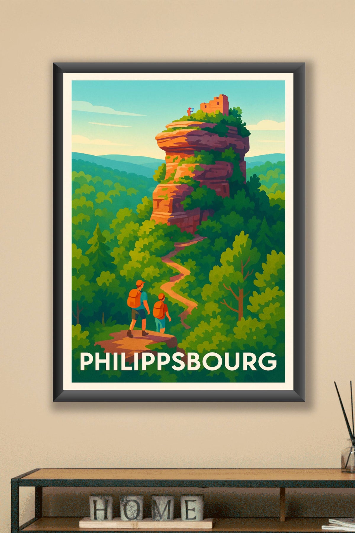 Affiche Philippsbourg — Escapade nature au Rocher du Dabo · poster d'art de Philippsbourg