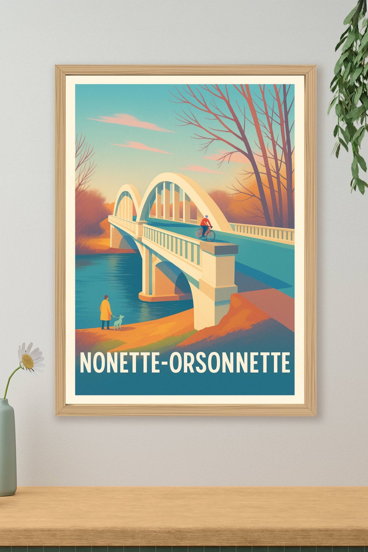 Affiche Nonette-Orsonnette — Charme paisible et naturel · poster d'art de Nonette-Orsonnette