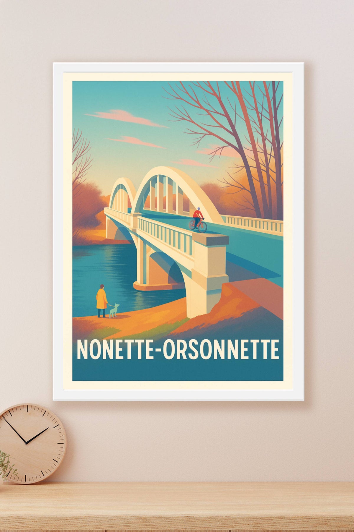 Affiche Nonette-Orsonnette — Charme paisible et naturel · poster d'art de Nonette-Orsonnette