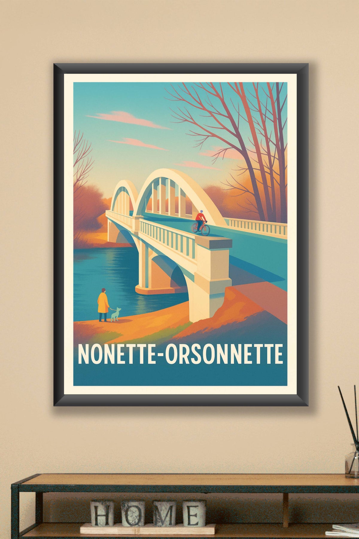 Affiche Nonette-Orsonnette — Charme paisible et naturel · poster d'art de Nonette-Orsonnette