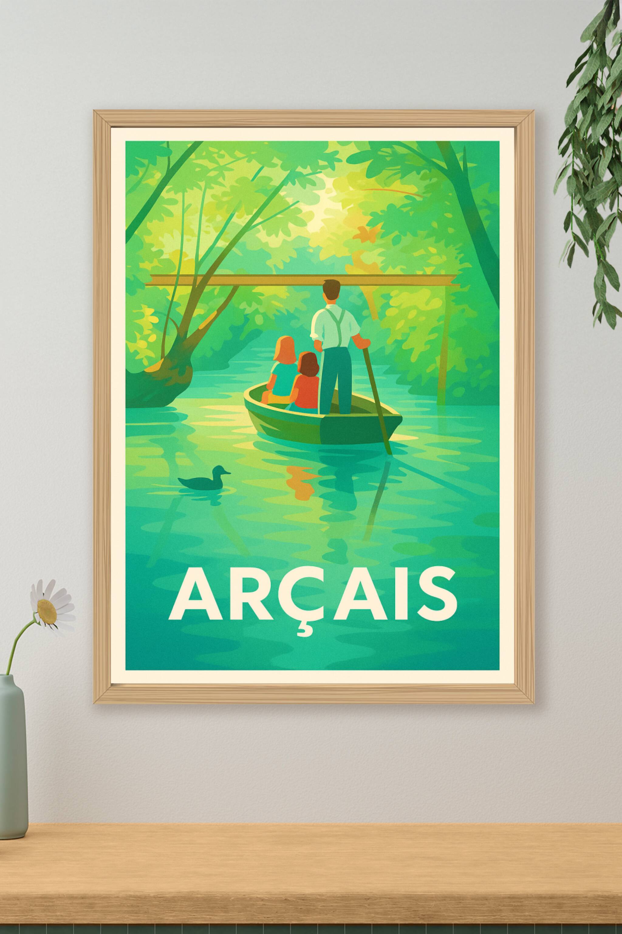 Affiche de Arçais - Tranquillité et nature au fil de l'eau