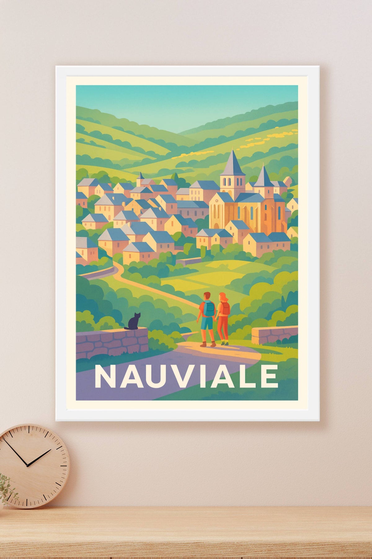 Affiche Nauviate — Évasion bucolique au cœur des vallées · poster d'art de Nauviate