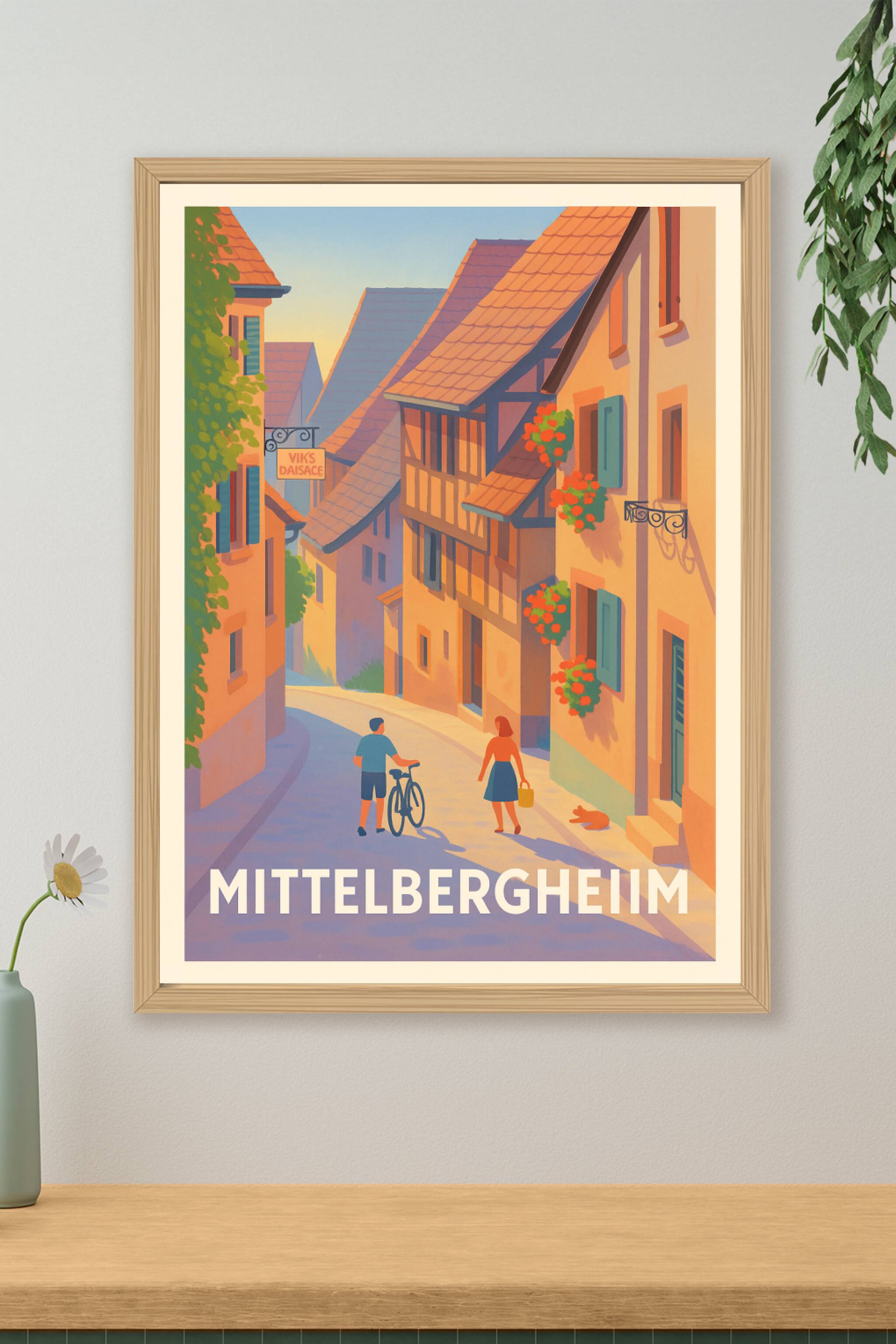 Affiche de Mittelbergheim - Charme et douceur d'une ruelle pittoresque