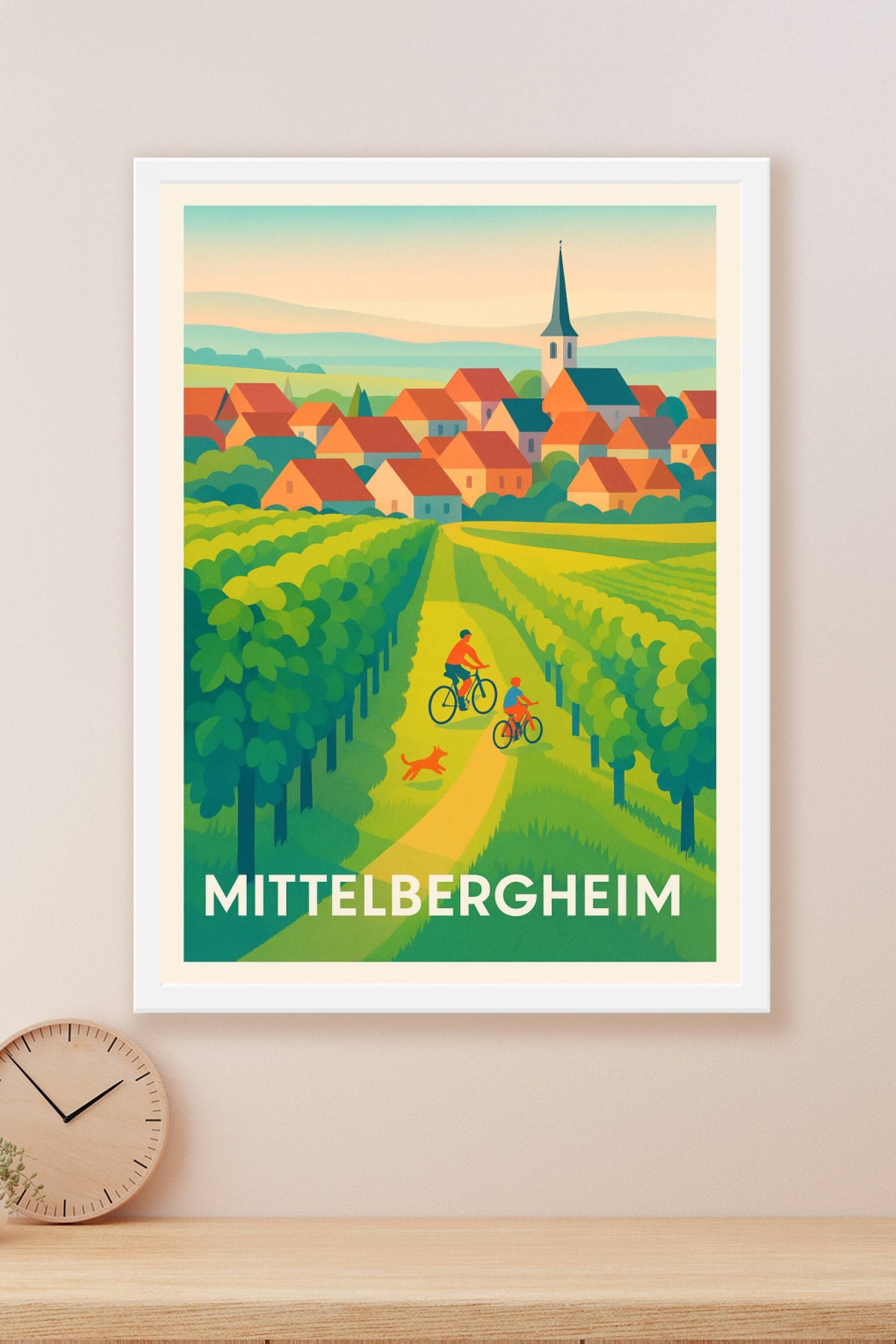 Affiche Mittelbergheim — Charme bucolique au coeur des vignes · poster d'art de Mittelbergheim