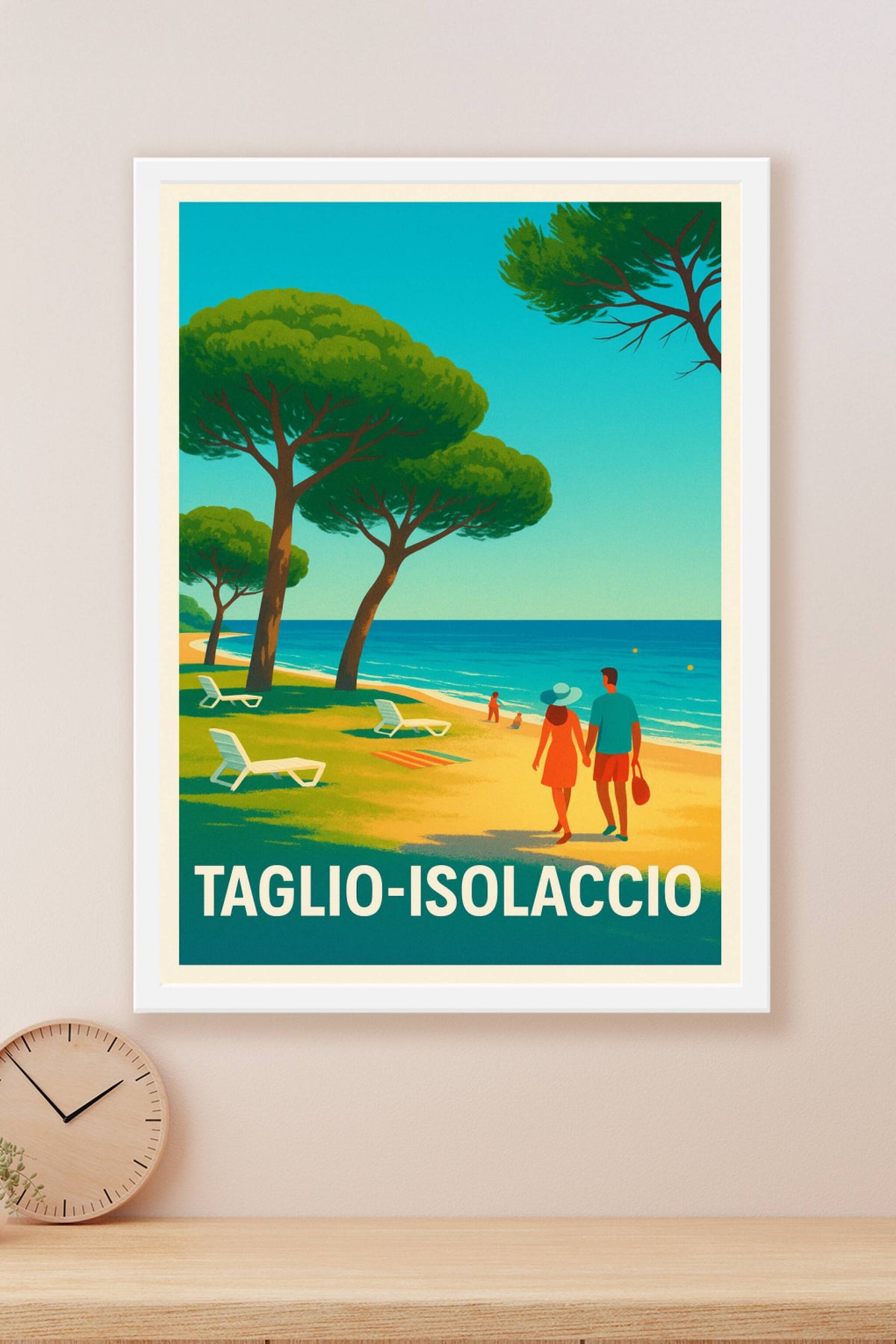 Affiche Taglio-Isolaccio — Échappée balnéaire ensoleillée · poster d'art de Taglio-Isolaccio