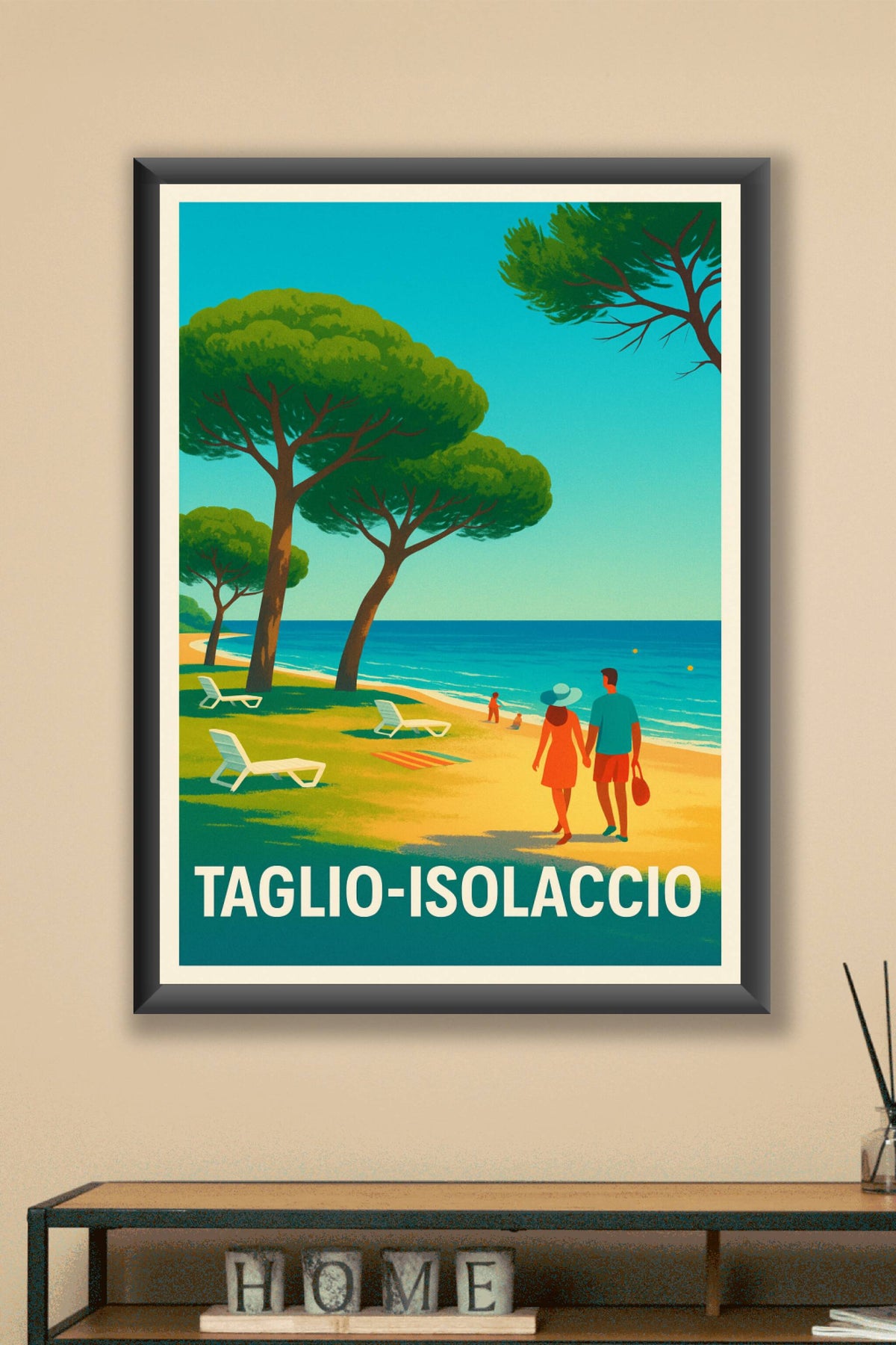 Affiche Taglio-Isolaccio — Échappée balnéaire ensoleillée · poster d'art de Taglio-Isolaccio