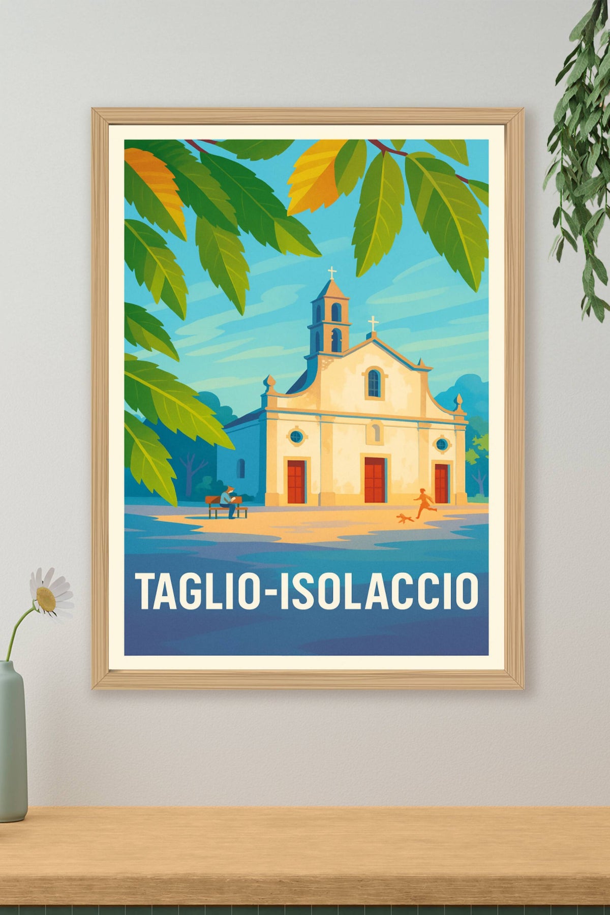 Affiche Taglio-Isolaccio — Sérénité et charme méditerranéen · poster d'art de Taglio-Isolaccio