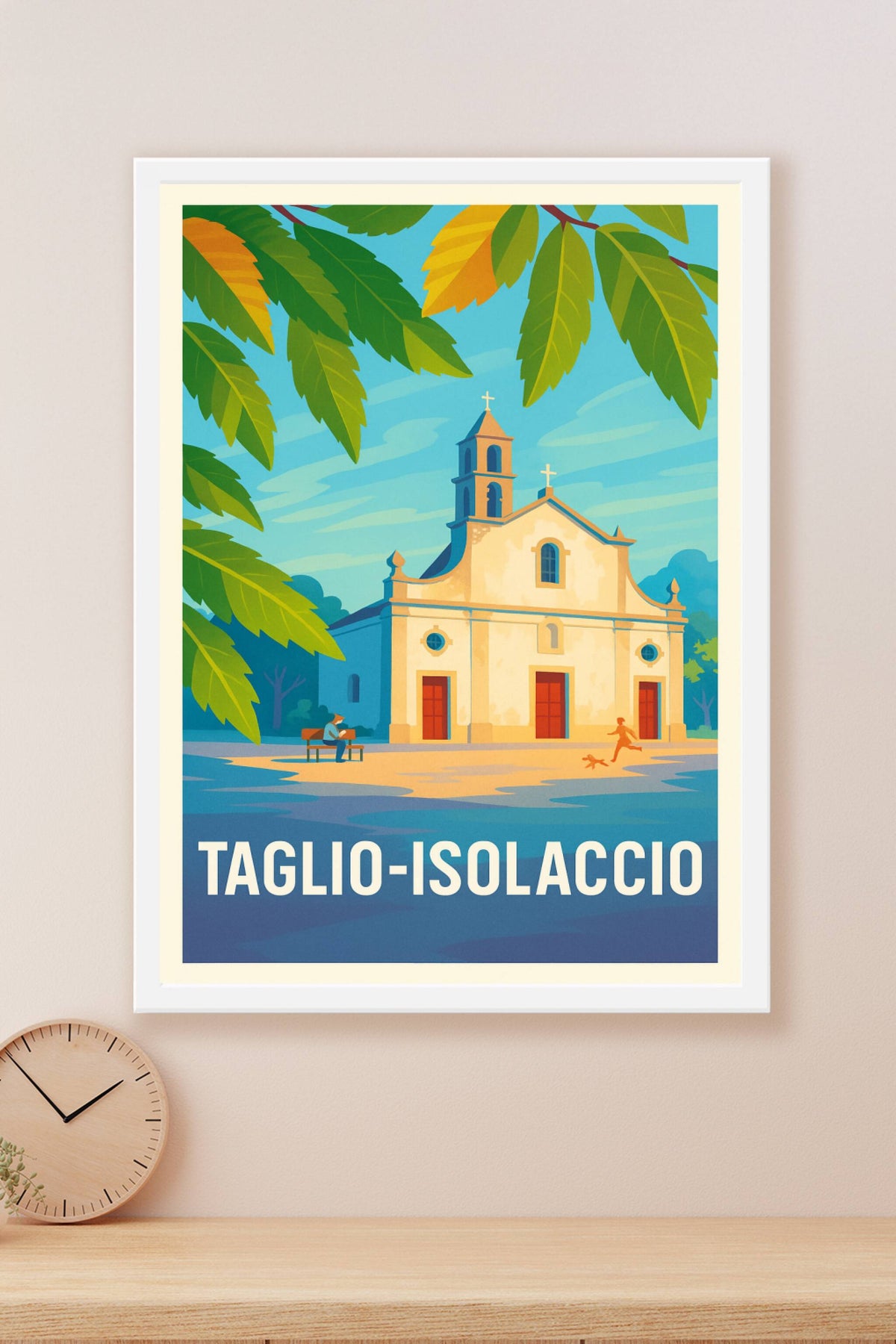 Affiche Taglio-Isolaccio — Sérénité et charme méditerranéen · poster d'art de Taglio-Isolaccio
