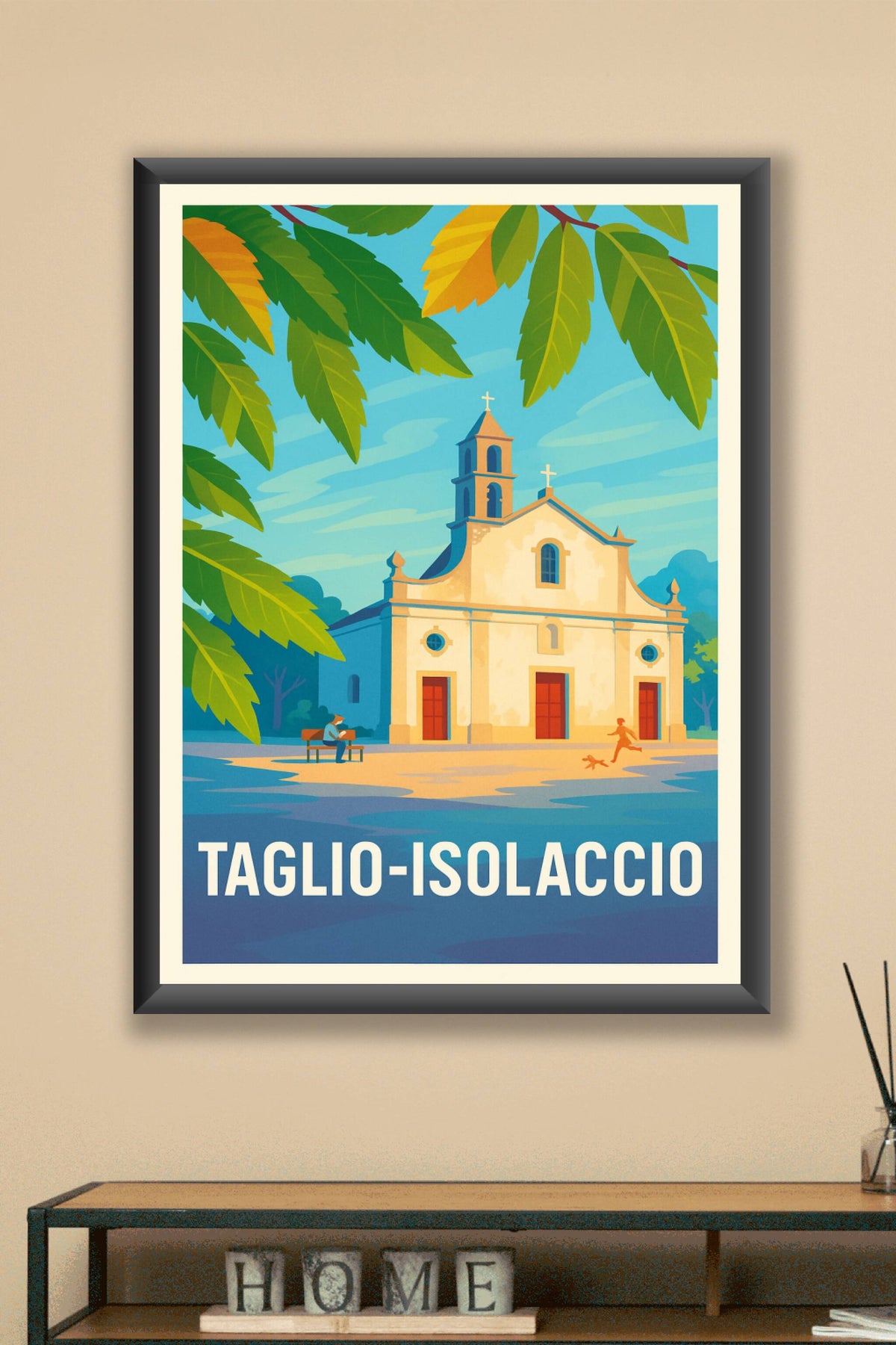 Affiche Taglio-Isolaccio — Sérénité et charme méditerranéen · poster d'art de Taglio-Isolaccio