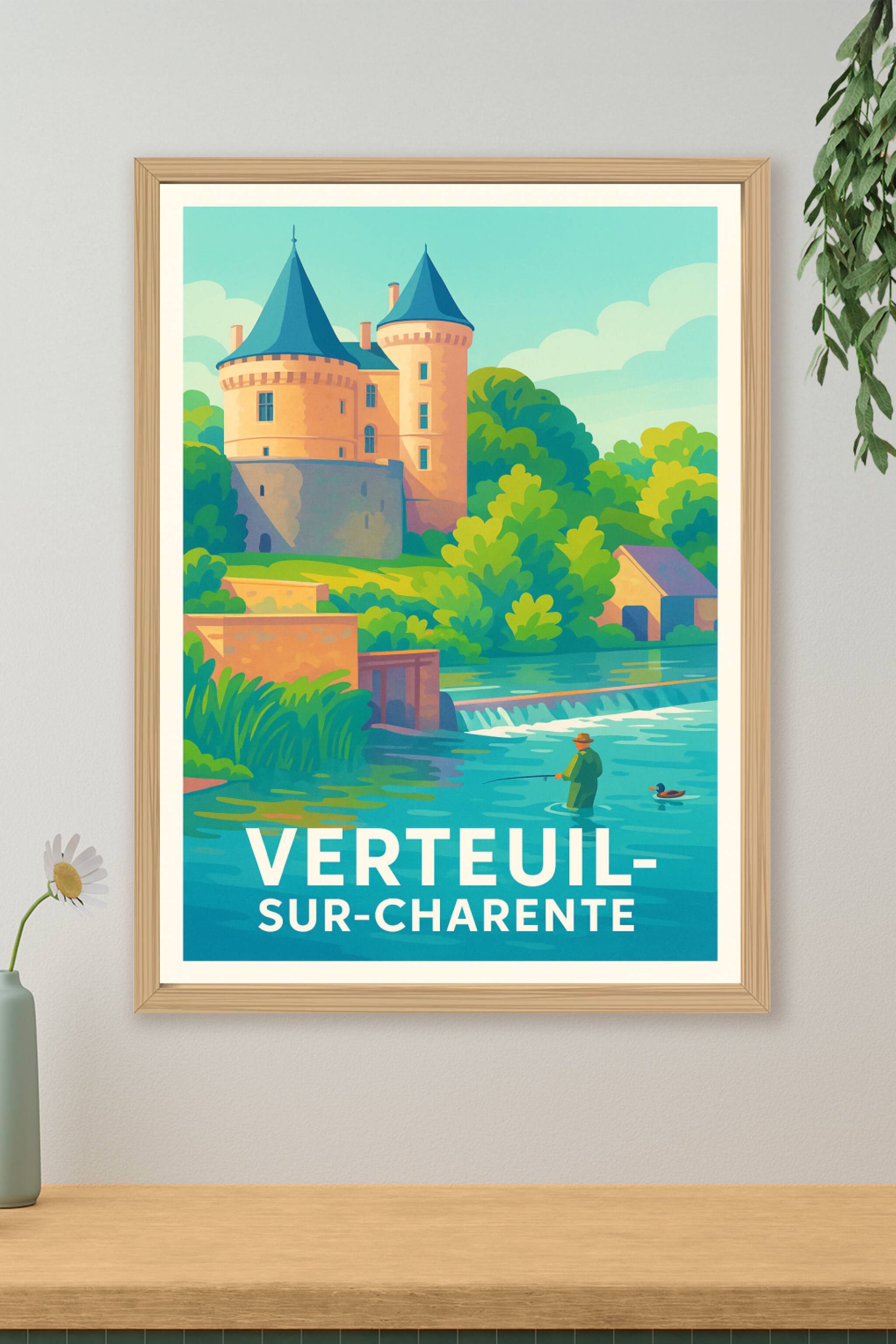 Affiche de Verteuil-sur-Charente - Charme et Sérénité au Bord de l'Eau