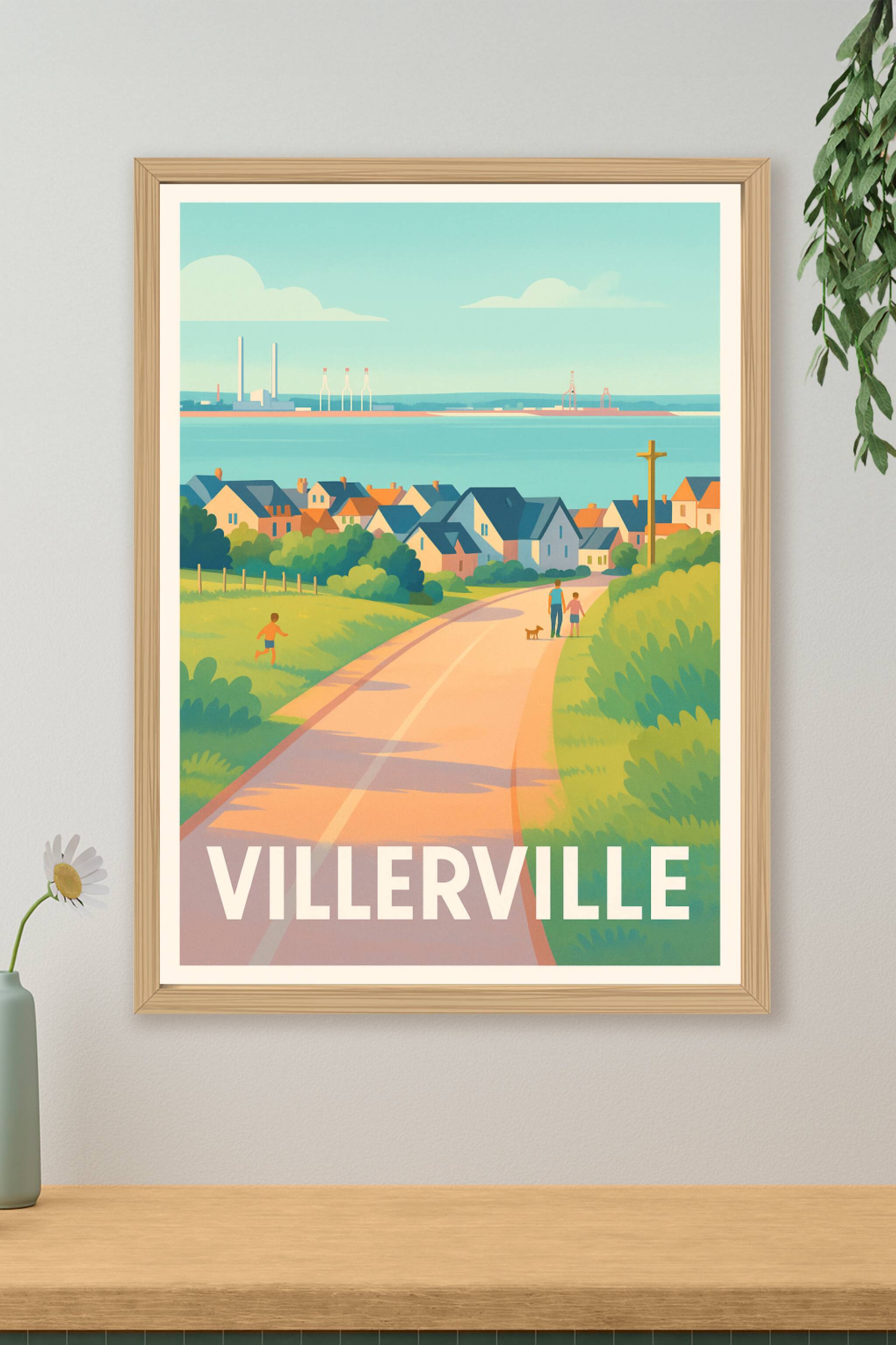 Affiche de Villerville - Charme et douceur en bord de mer