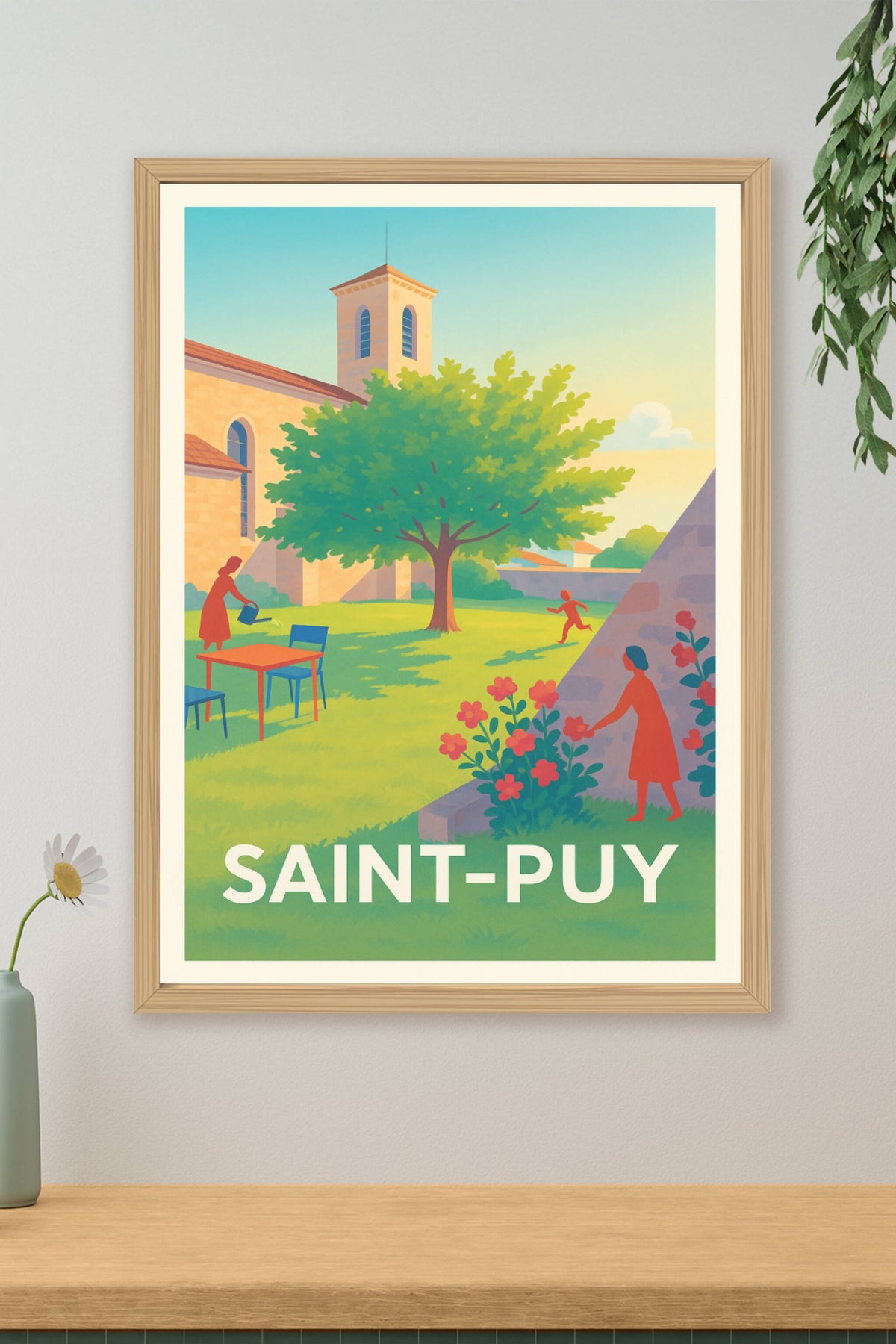 Affiche Saint-Puy — Charme bucolique en toute sérénité · poster d'art de Saint-Puy
