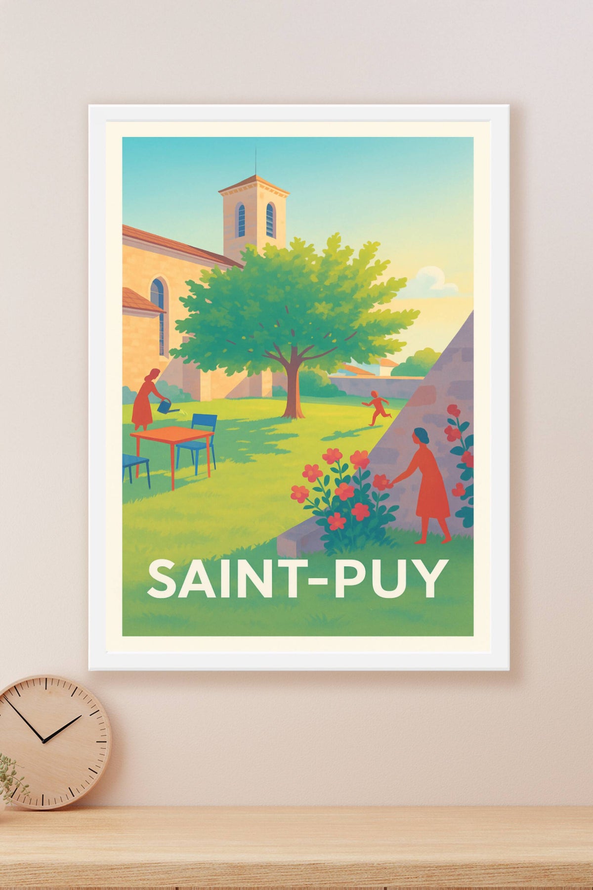 Affiche Saint-Puy — Charme bucolique en toute sérénité · poster d'art de Saint-Puy