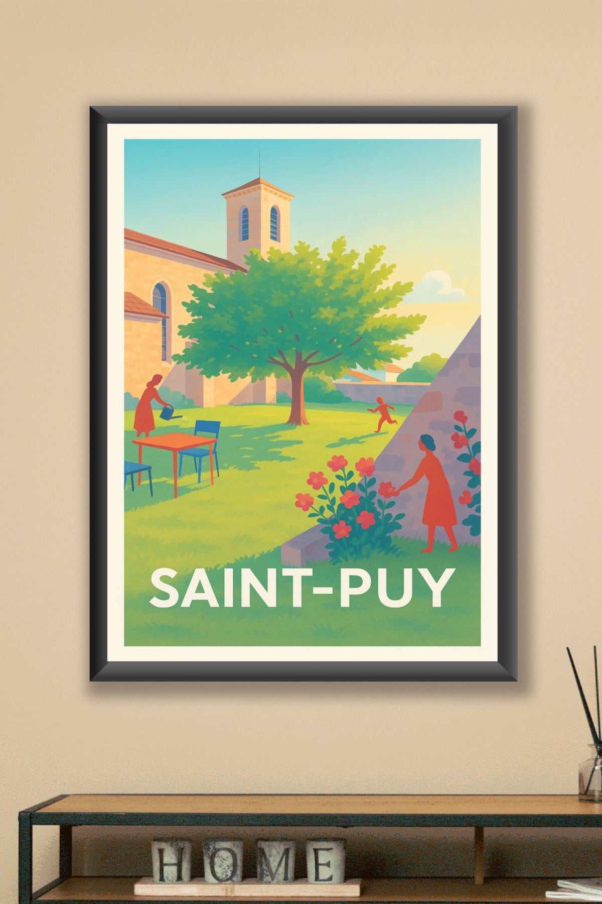 Affiche Saint-Puy — Charme bucolique en toute sérénité · poster d'art de Saint-Puy