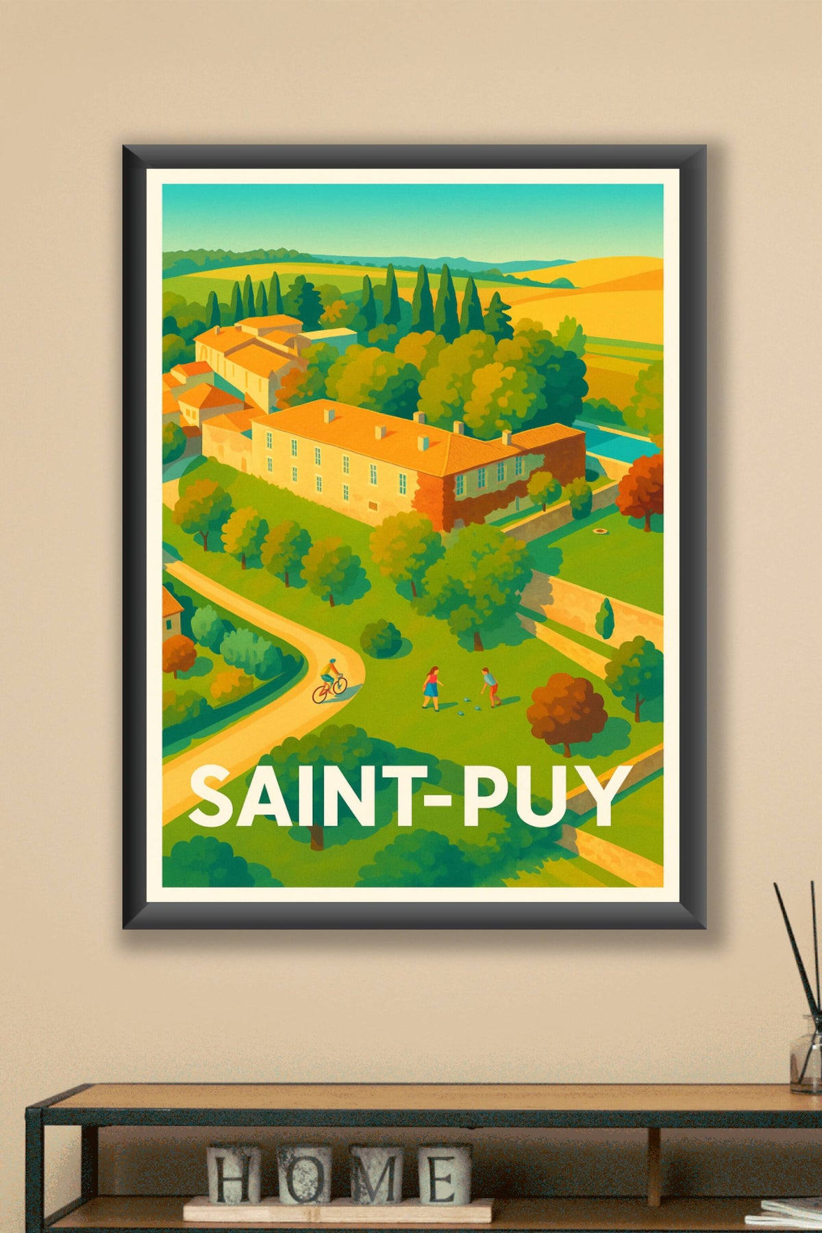 Affiche Saint-Puy — Évasion champêtre et Douceur de vivre · poster d'art de Saint-Puy