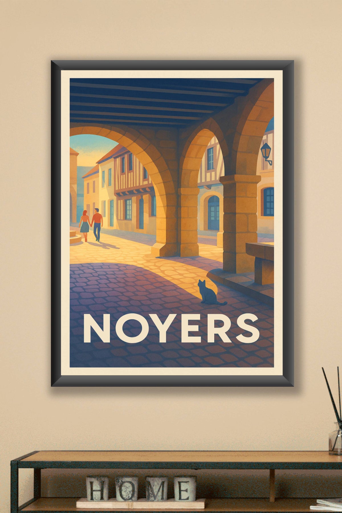 Affiche Noyers — Charme Médiéval et Douceur de Vivre · poster d'art de Noyers
