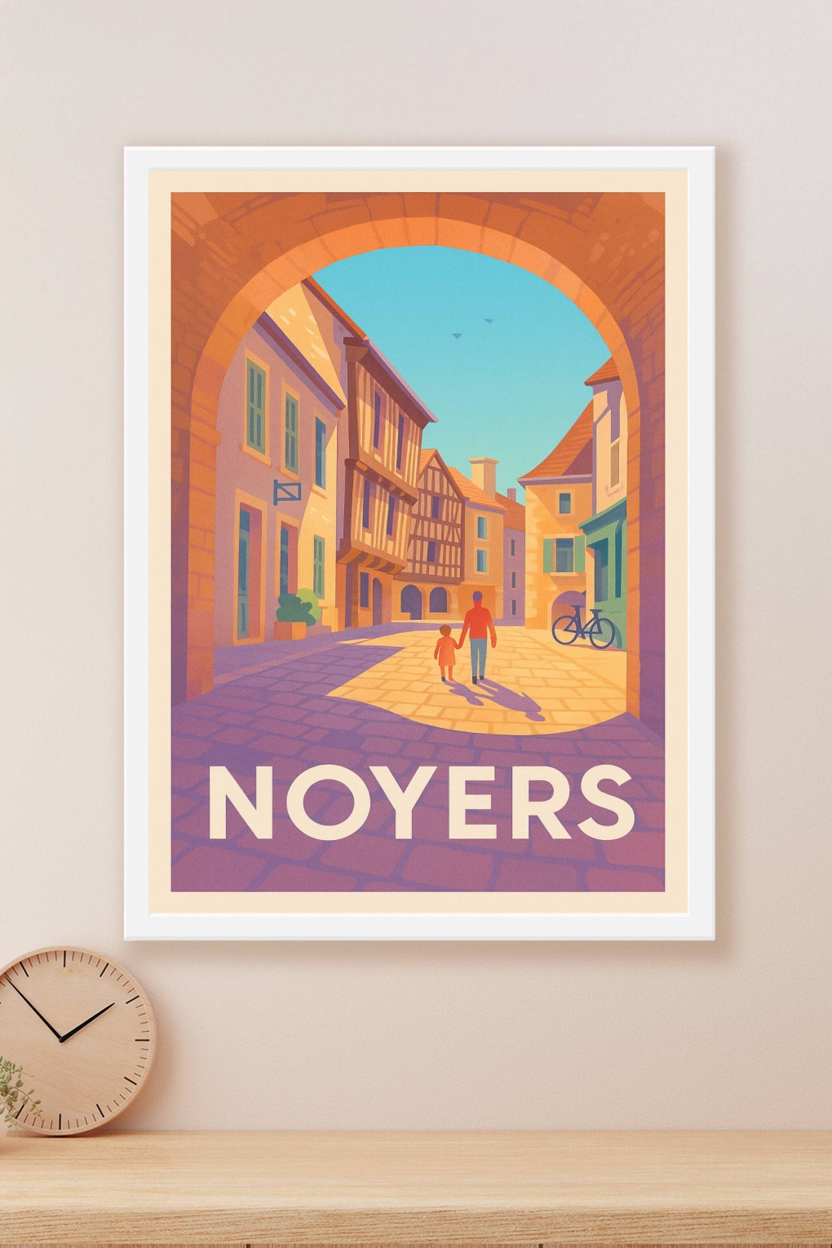 Affiche Noyers — L'élégance d'une balade médiévale · poster d'art de Noyers