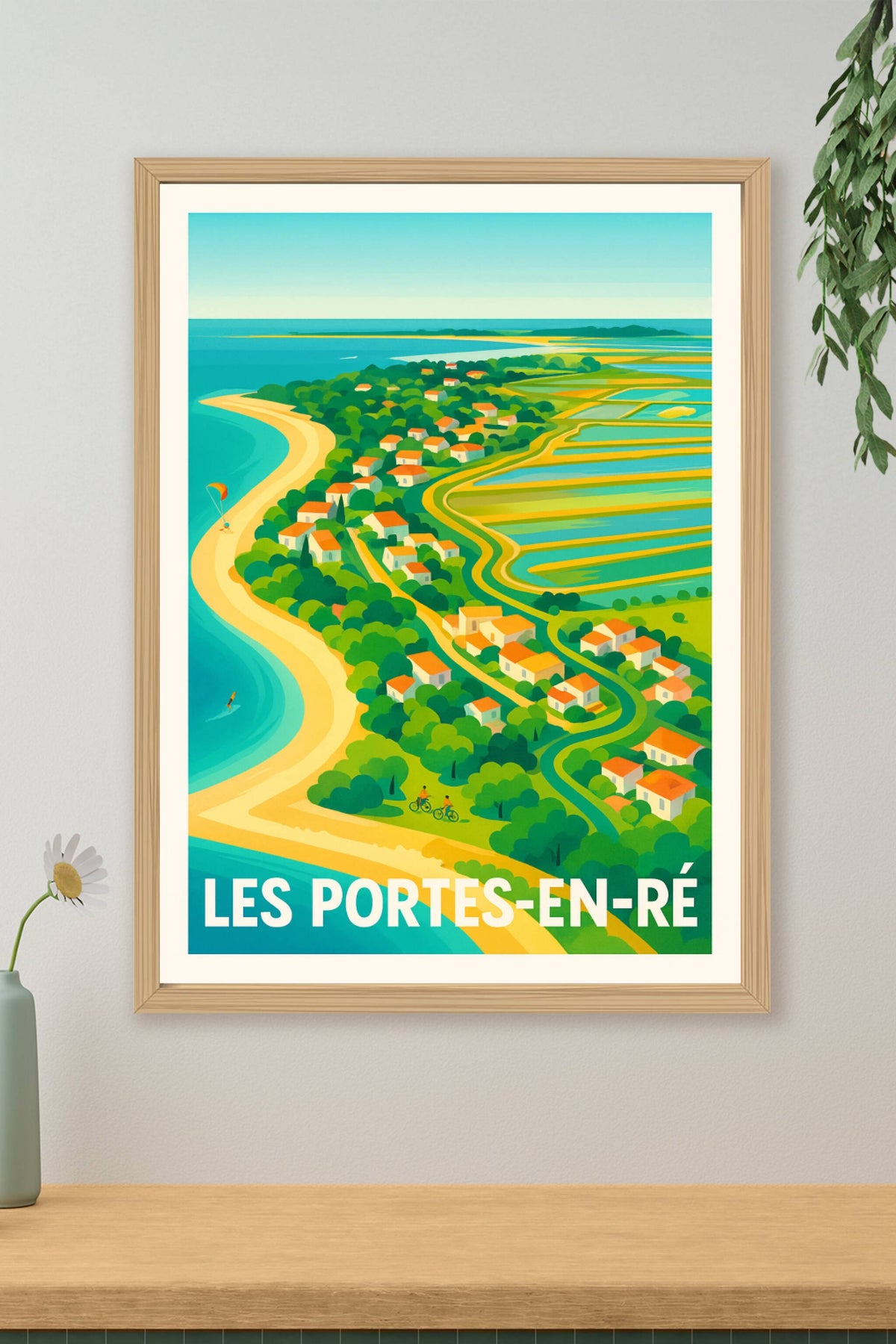 Affiche Les Portes-en-Ré — Évasion entre mer et nature · poster d'art de Les Portes-en-Ré