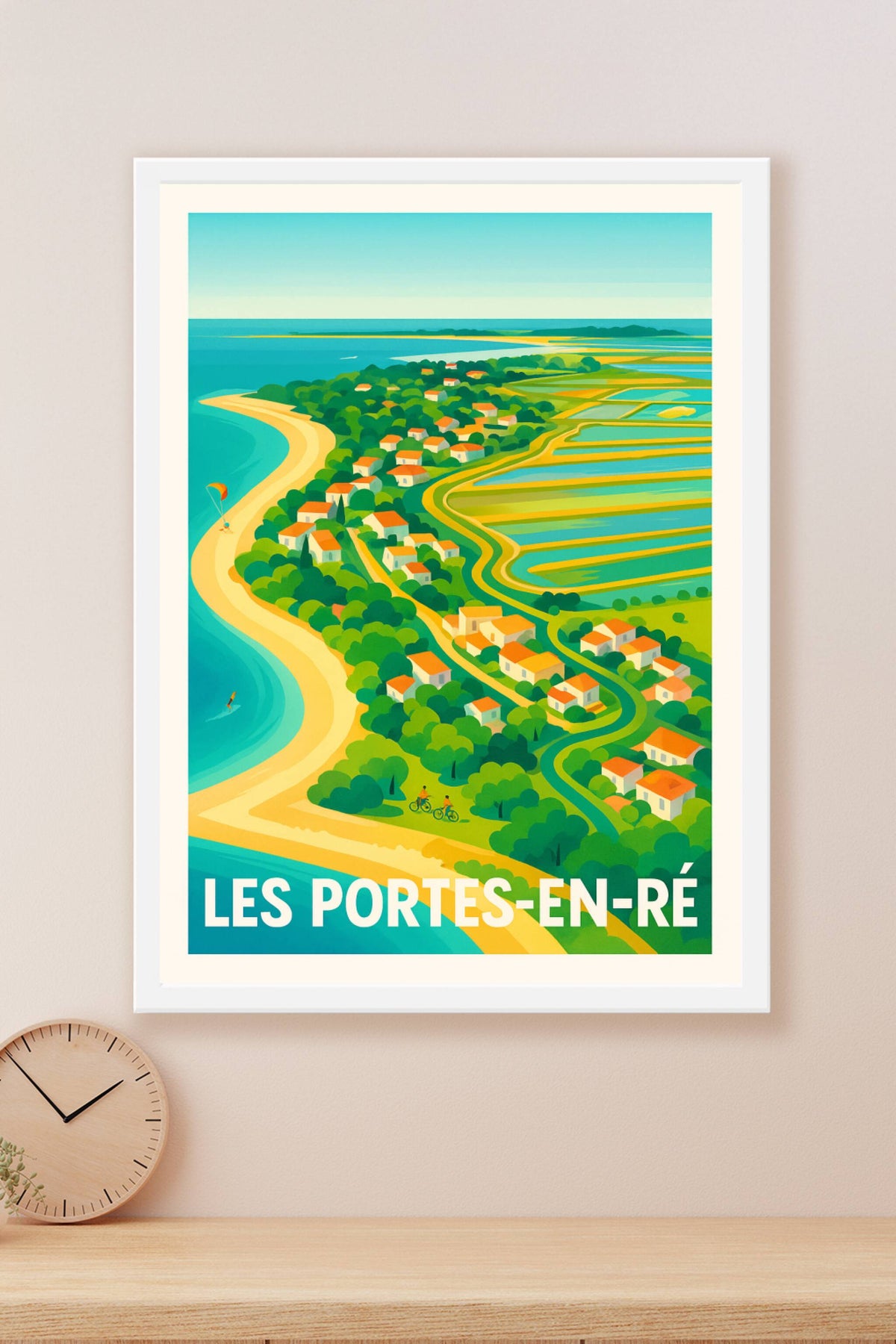 Affiche Les Portes-en-Ré — Évasion entre mer et nature · poster d'art de Les Portes-en-Ré