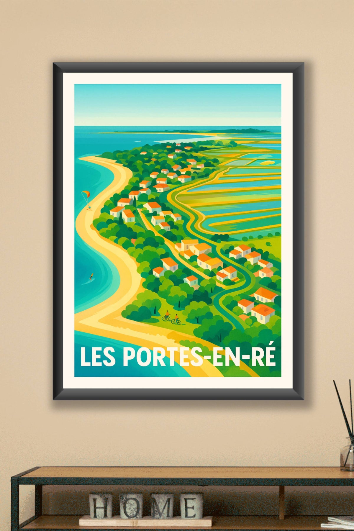 Affiche Les Portes-en-Ré — Évasion entre mer et nature · poster d'art de Les Portes-en-Ré