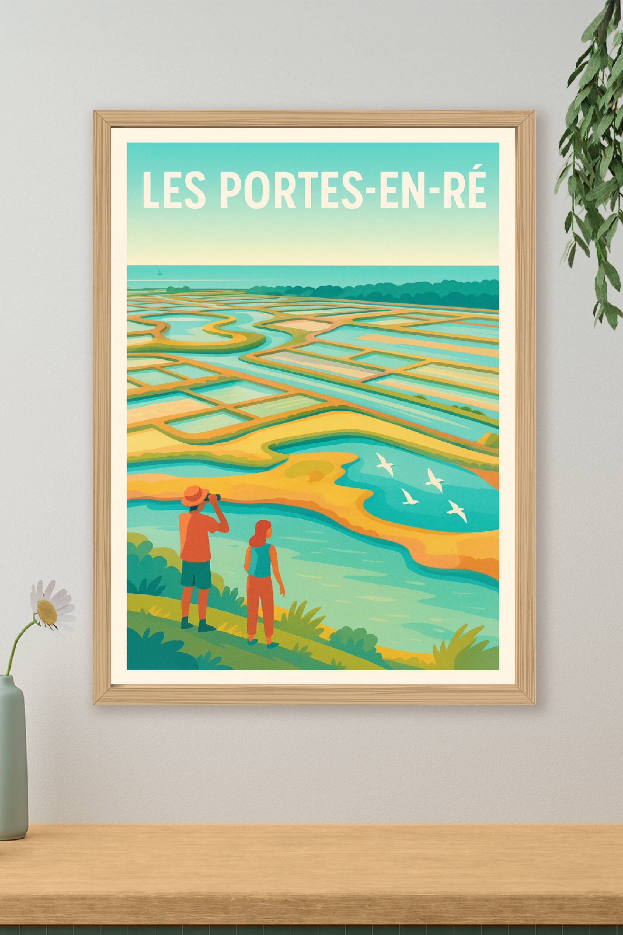 Affiche de Les Portes-en-Ré - Évasion nature au cœur des marais salants