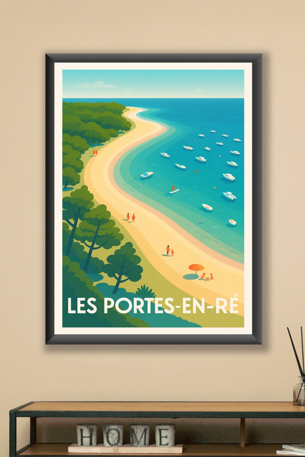 Affiche Les Portes-en-Ré — Évasion marine et douceur de vivre · poster d'art de Les Portes-en-Ré