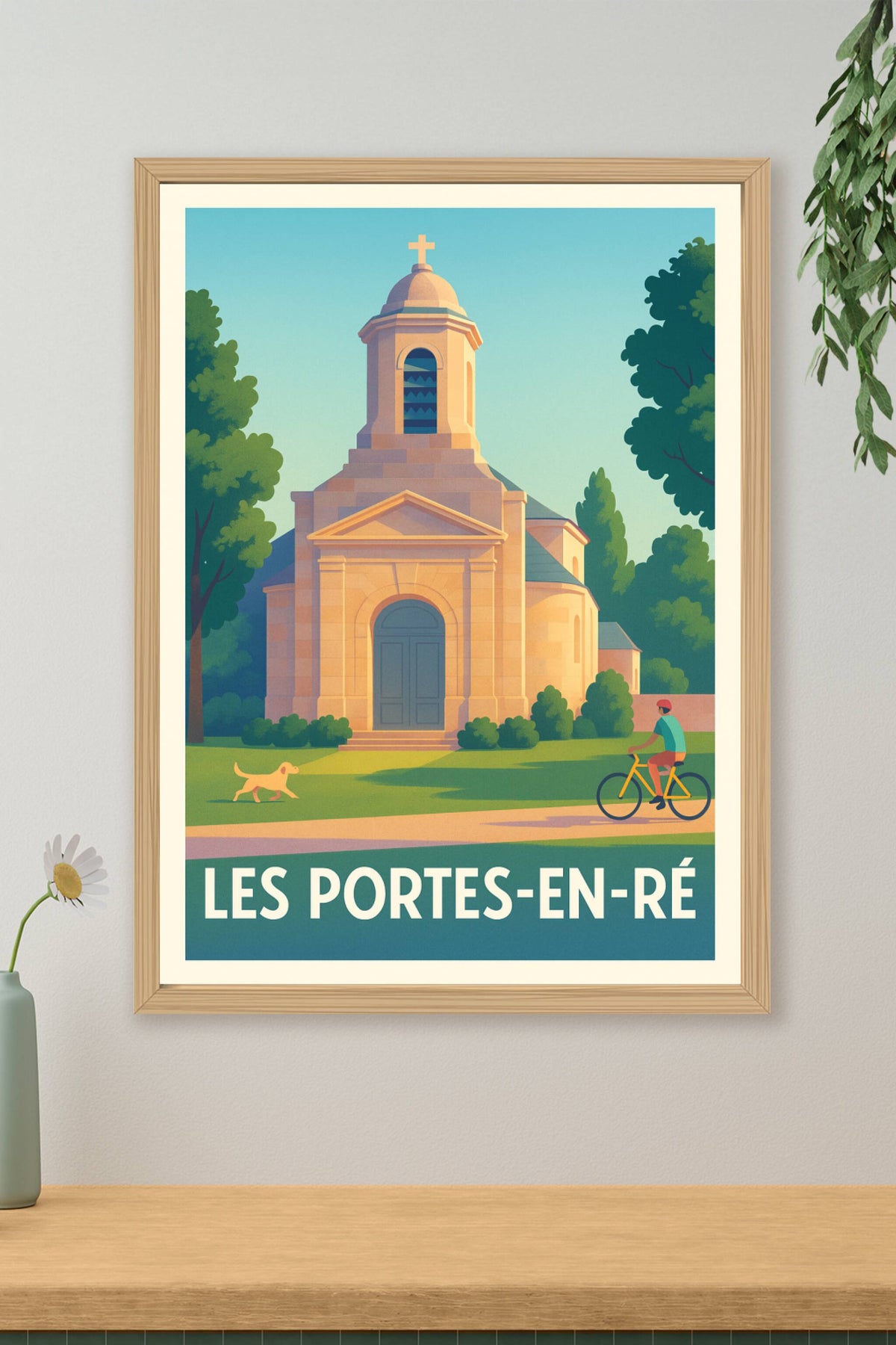 Affiche Les Portes-en-Ré — Charme et calme insulaire · poster d'art de Les Portes-en-Ré