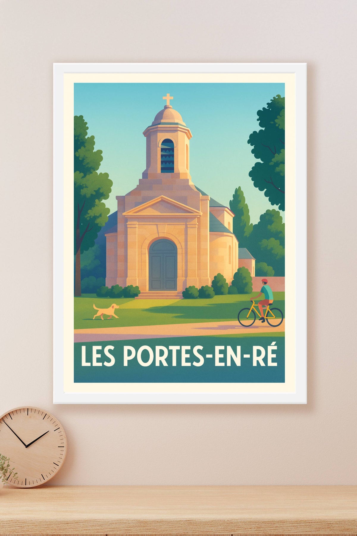 Affiche Les Portes-en-Ré — Charme et calme insulaire · poster d'art de Les Portes-en-Ré