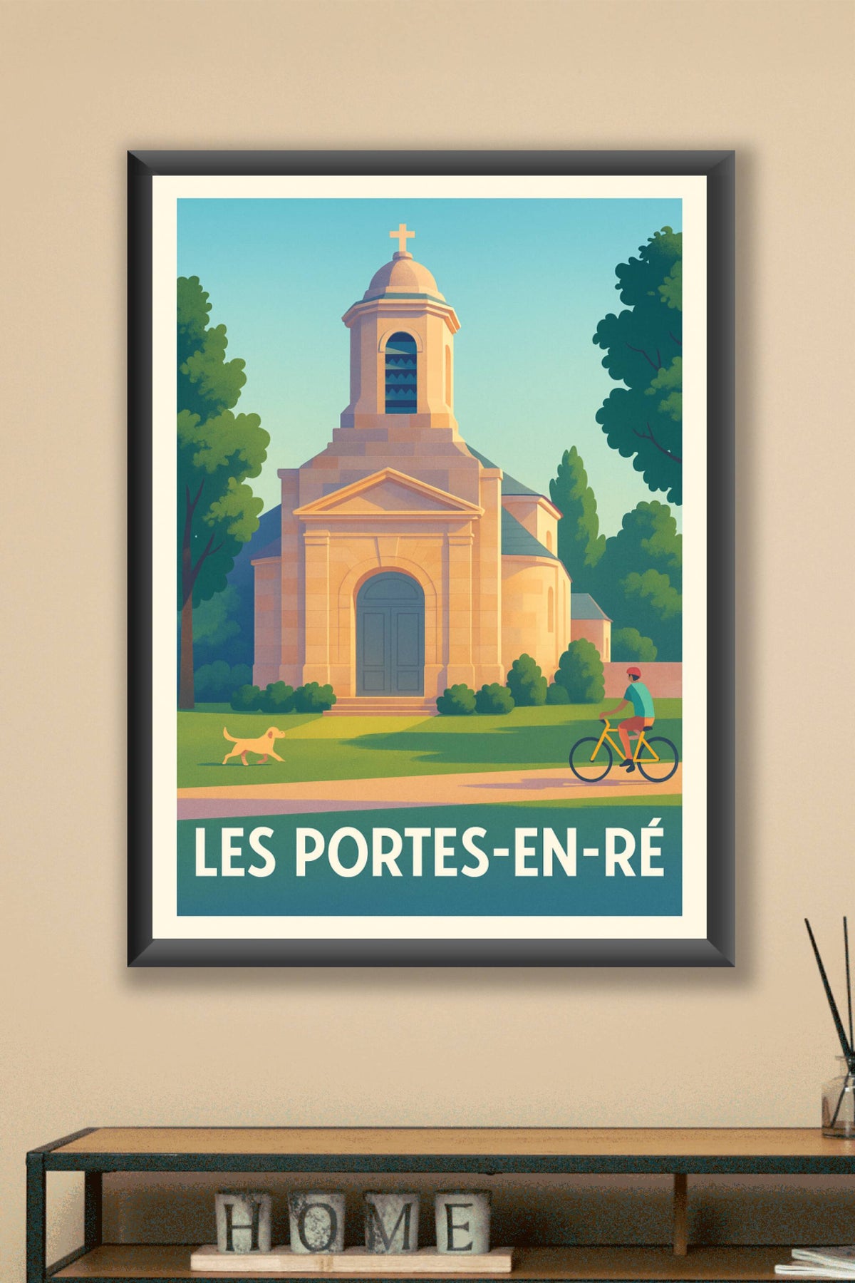Affiche Les Portes-en-Ré — Charme et calme insulaire · poster d'art de Les Portes-en-Ré