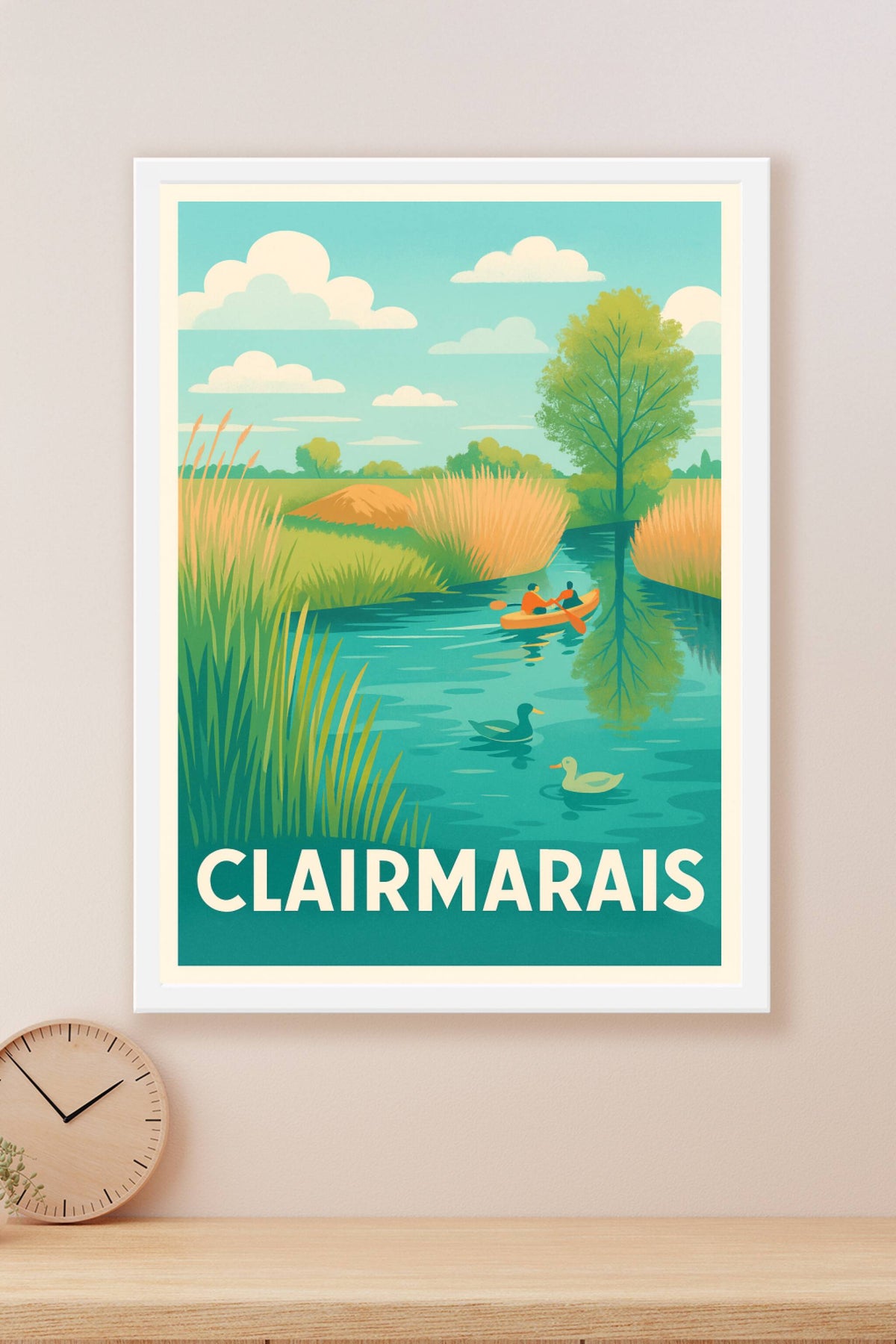 Affiche Clairmarais — Escapade zen au cœur de la nature · poster d'art de Clairmarais