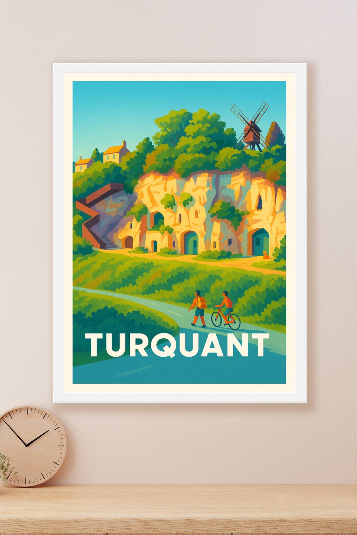 Affiche Turquant — Charme bucolique et patrimoine troglodytique · poster d'art de Turquant
