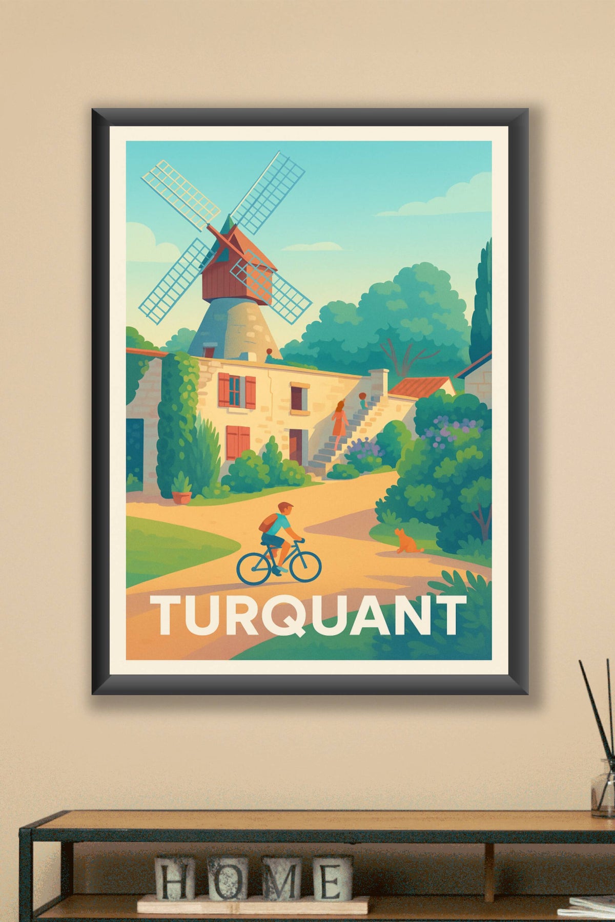 Affiche Turquant — Charme bucolique et douceur de vivre · poster d'art de Turquant