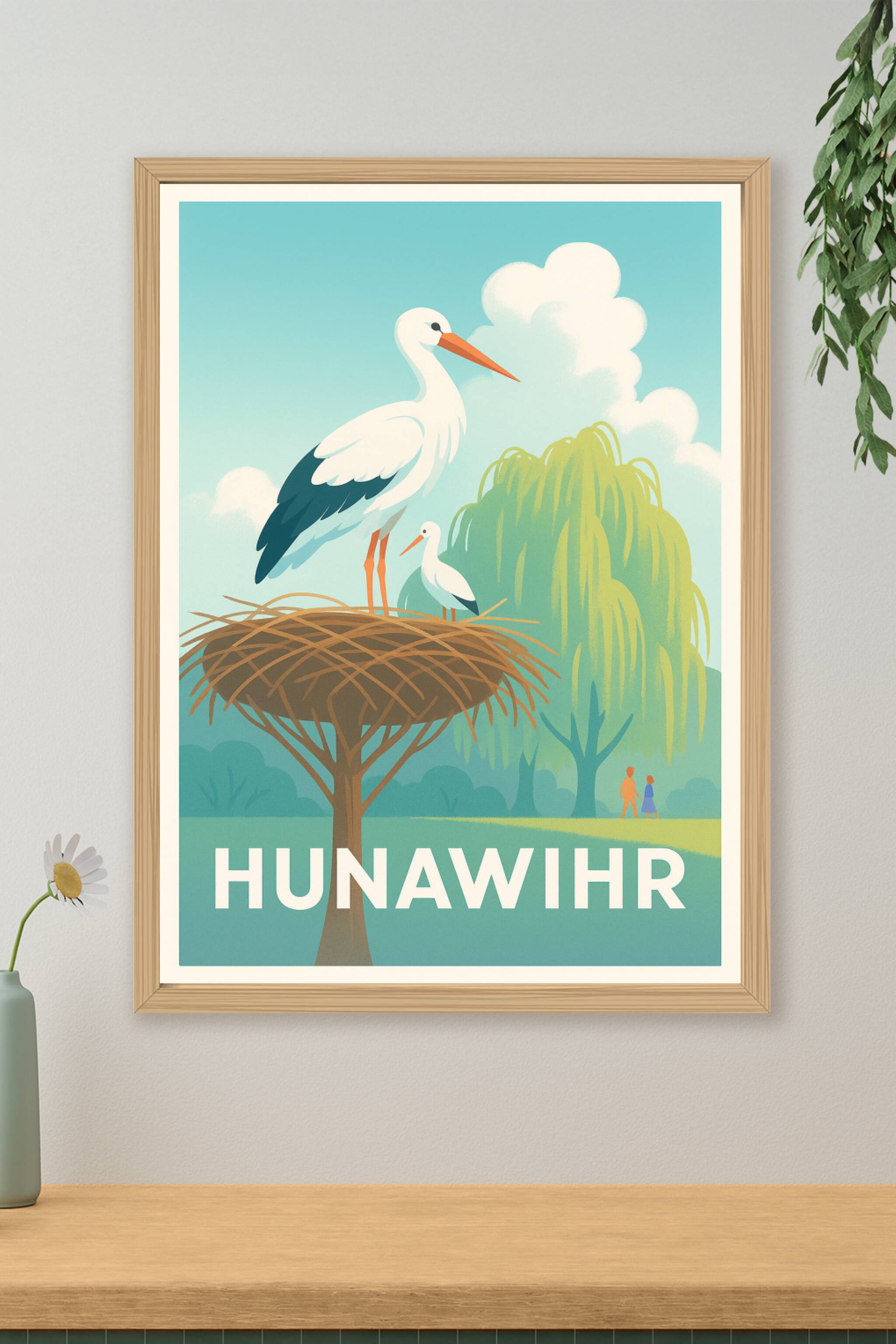 Affiche de Hunawihr - Évasion naturelle et sérénité alsacienne