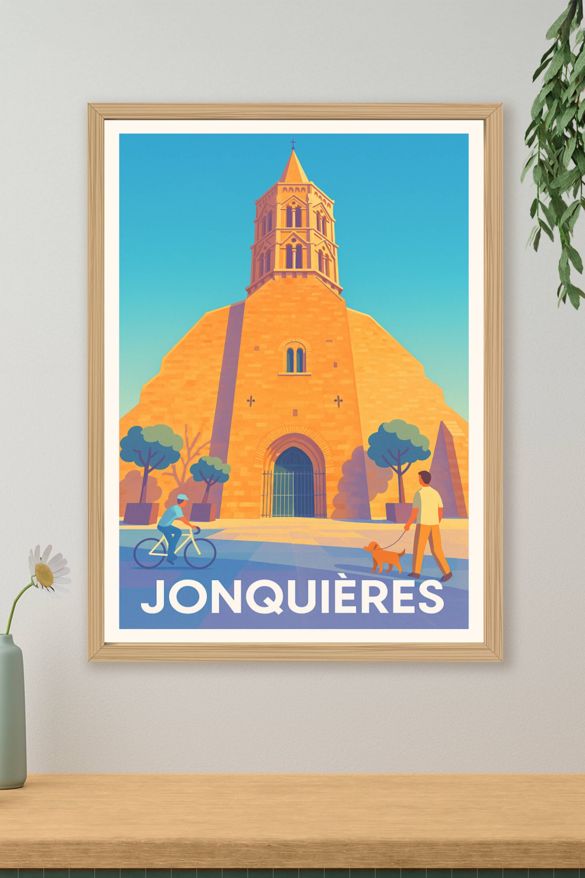 Affiche de Jonquières - Une plongée lumineuse au cœur du village