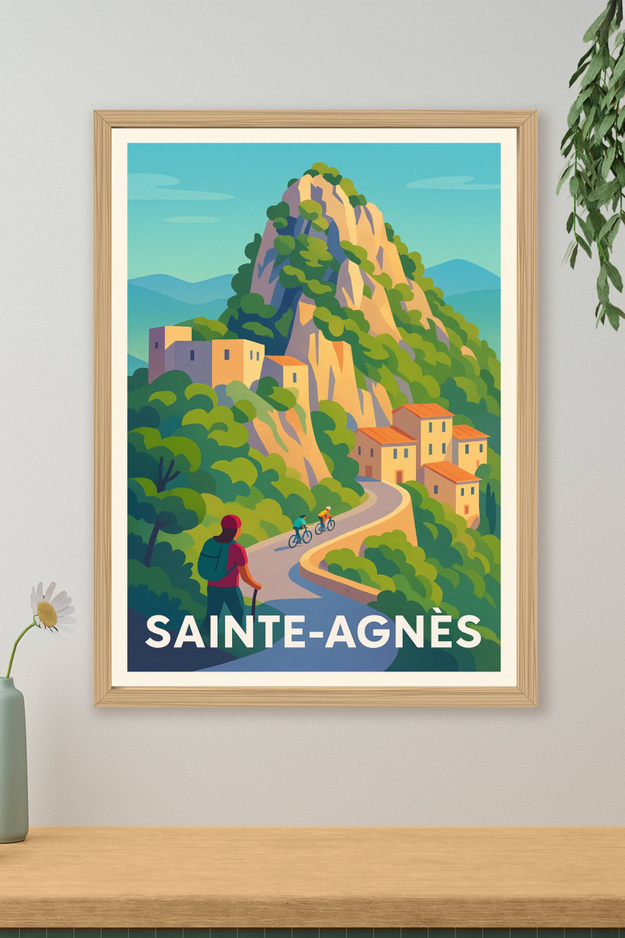 Affiche de Sainte-Agnès - Charme naturel et aventure