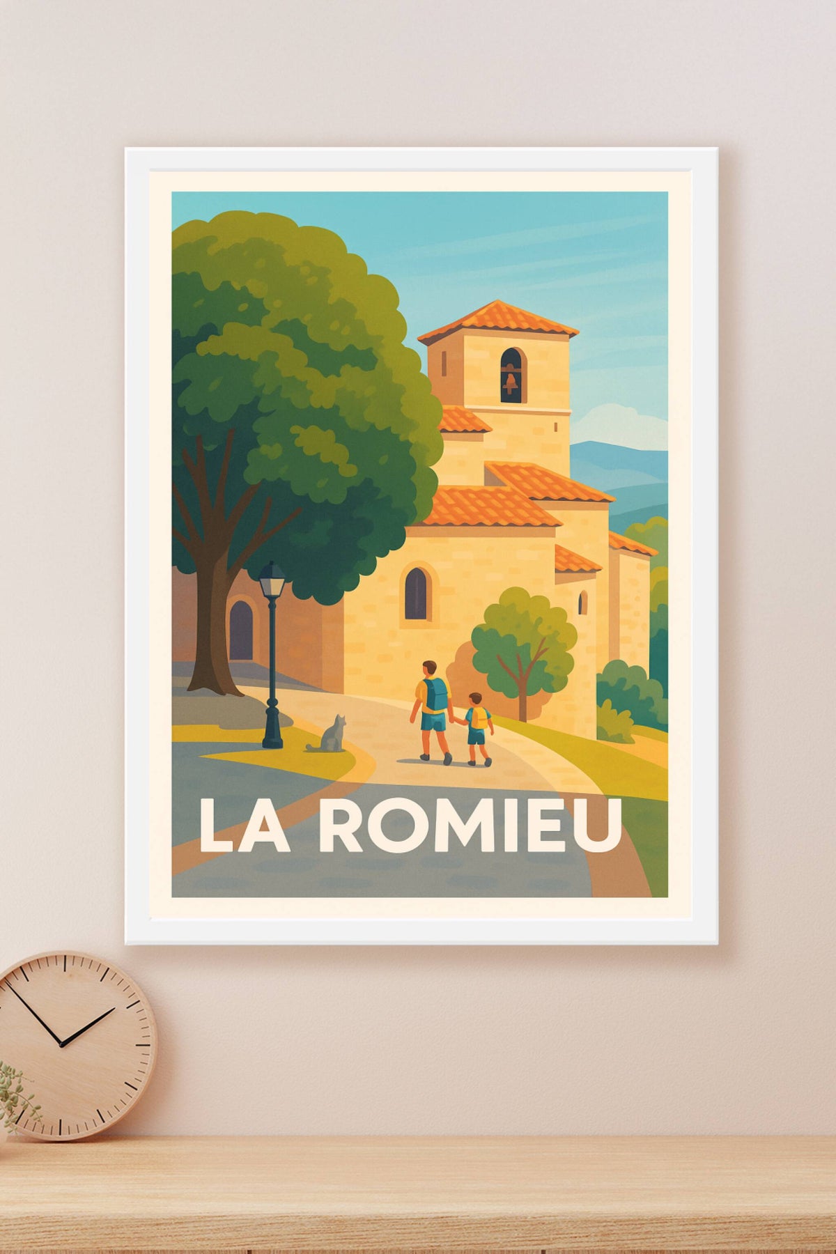 Affiche La Romieu — Balade paisible entre histoire et nature · poster d'art de La Romieu