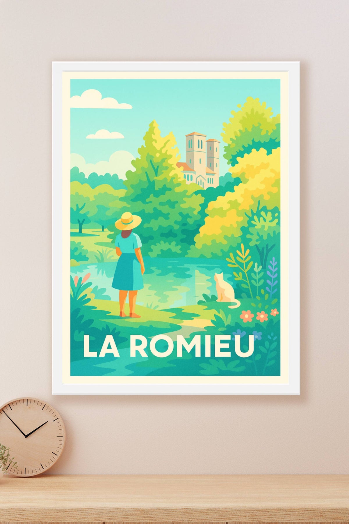 Affiche La Romieu — Évasion bucolique au cœur de la nature · poster d'art de La Romieu