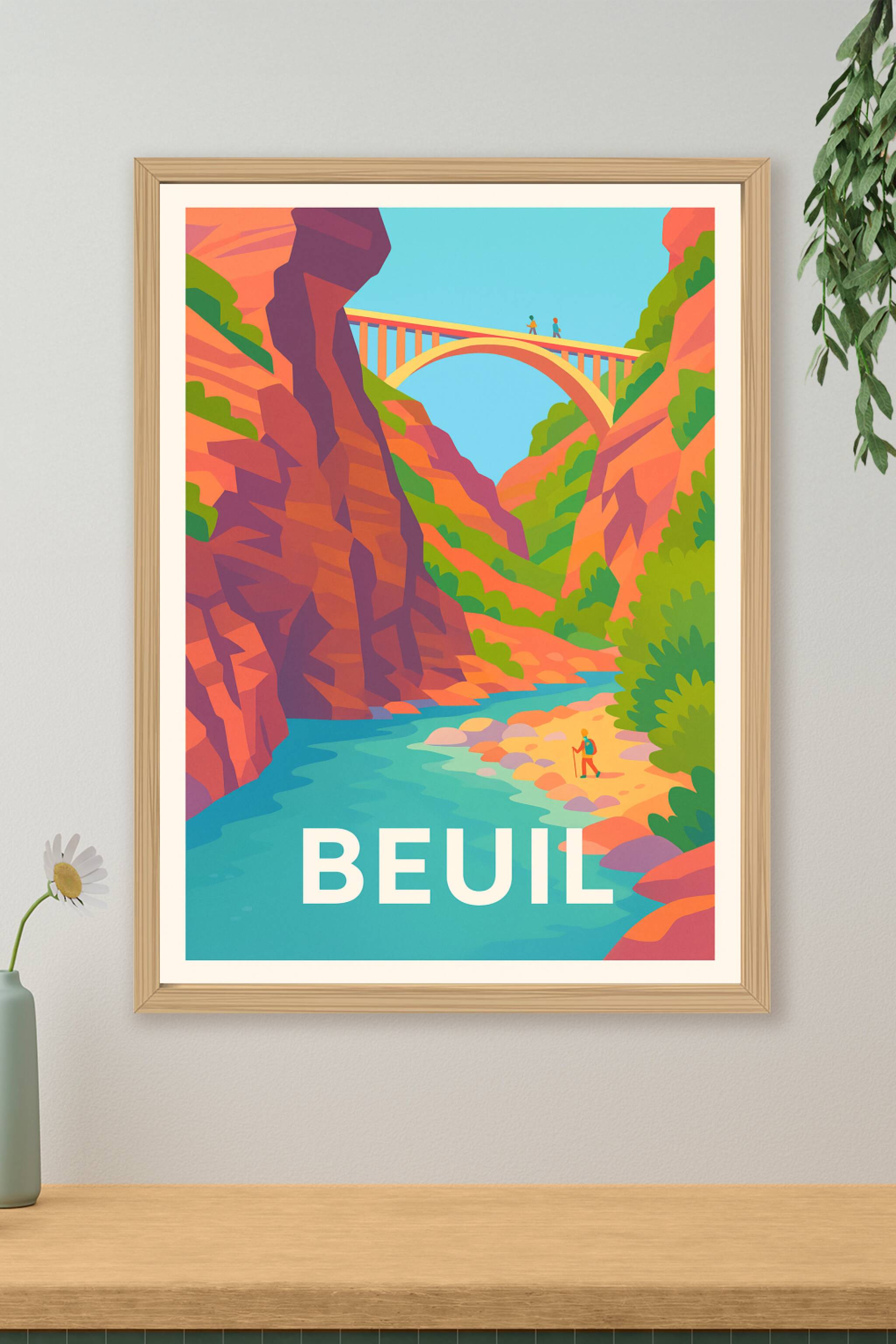 Affiche de Beuil - Splendeur nature et paysages vibrants