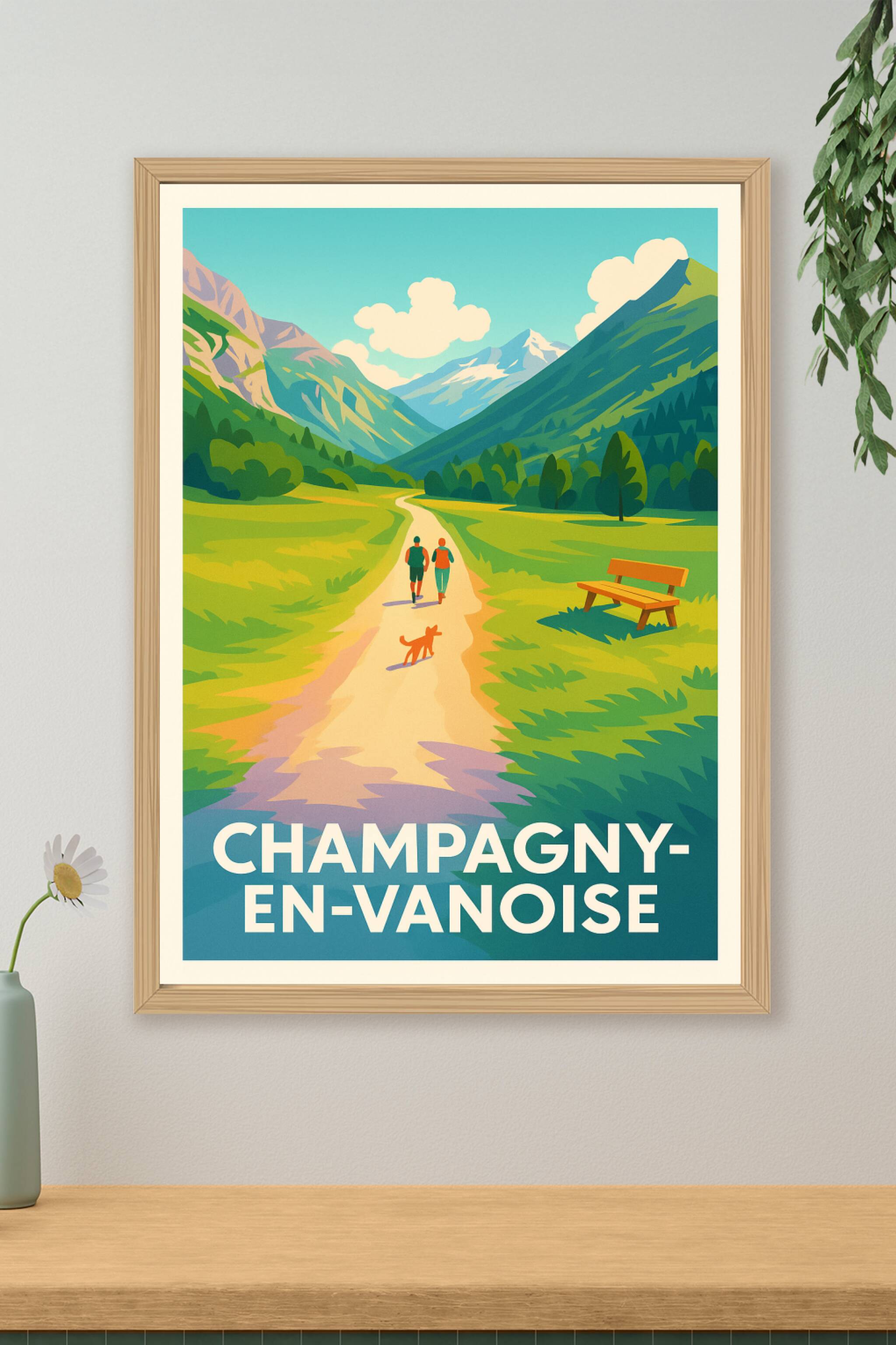 Affiche de Champagny-en-Vanoise - L'évasion nature au cœur des montagnes