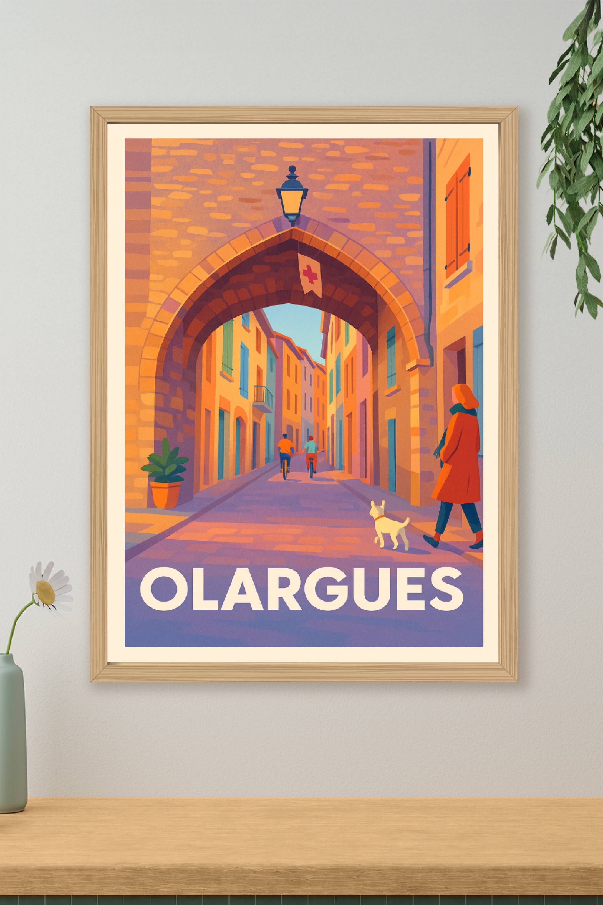 Affiche de Olargues - Promenade sous l'Arche historique